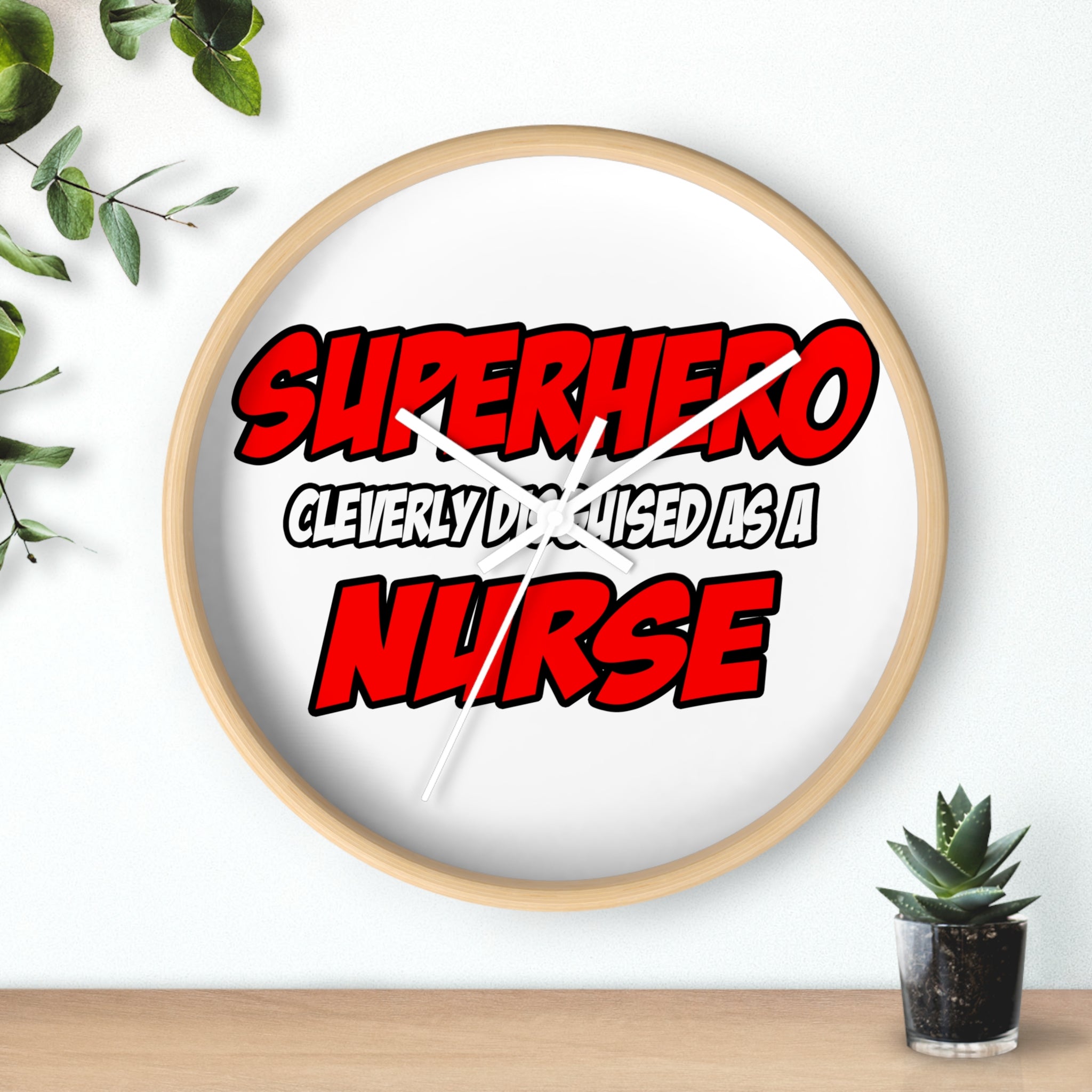 Superhero...Nurse - Wall Clock