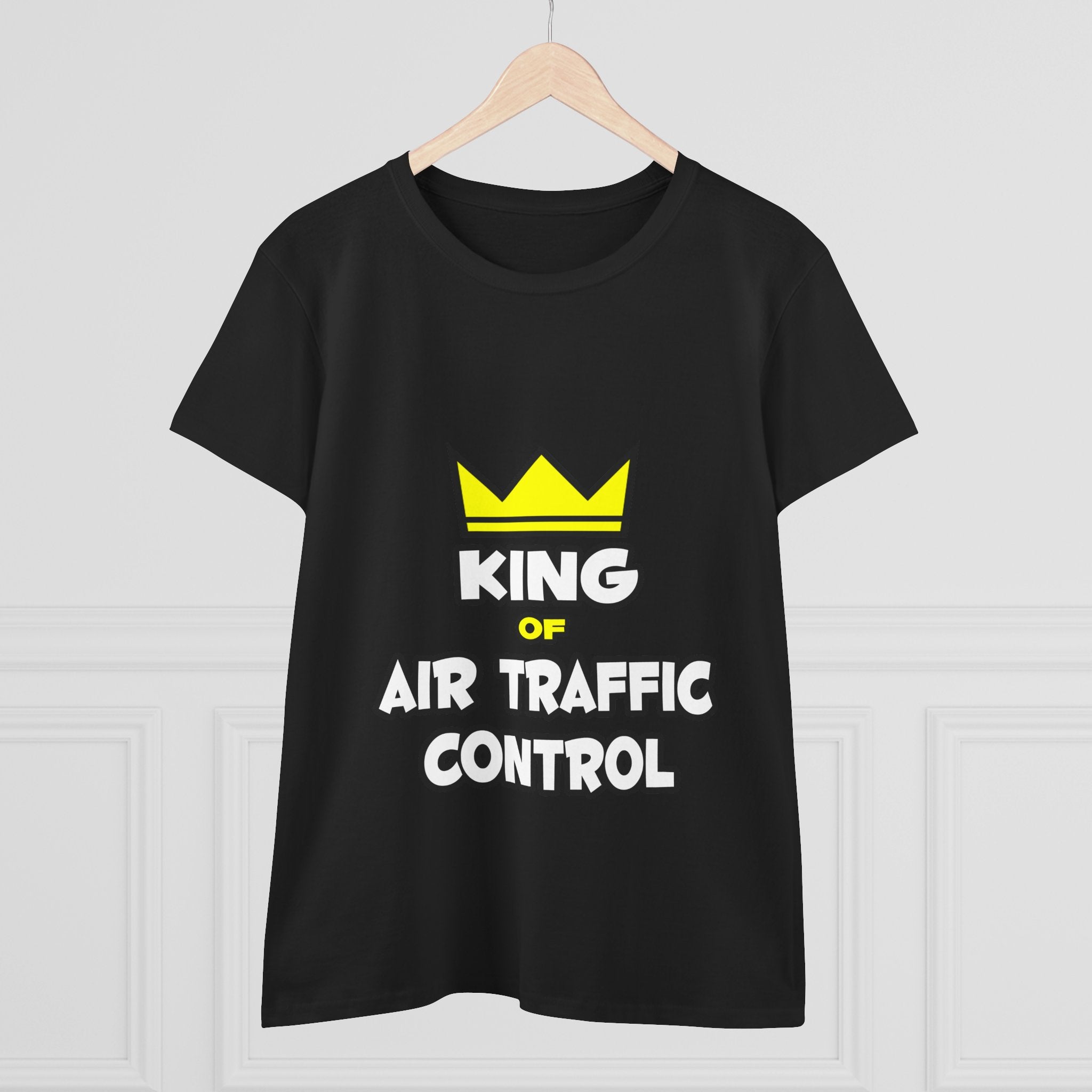 King of Air Traffic Control - Women's Midweight Cotton Tee