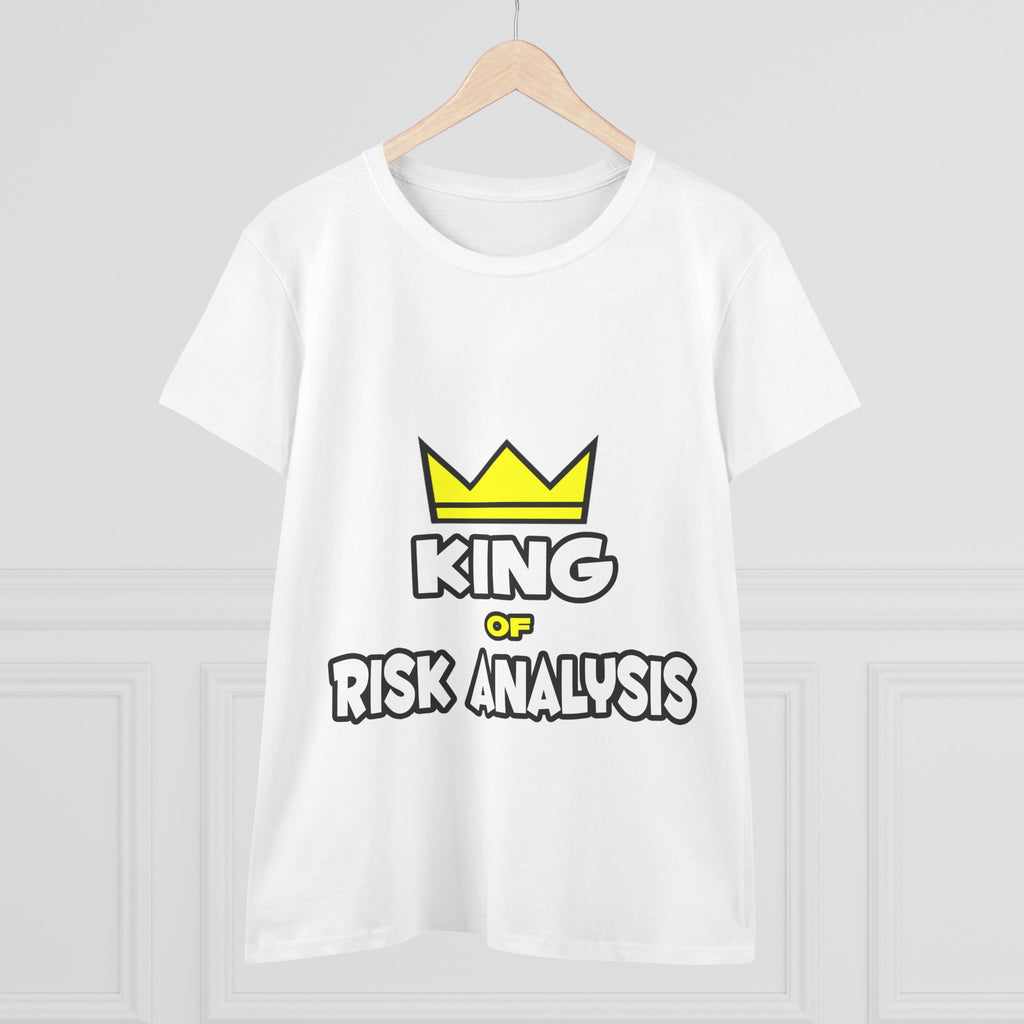 King of Risk Analysis - Women's Midweight Cotton Tee