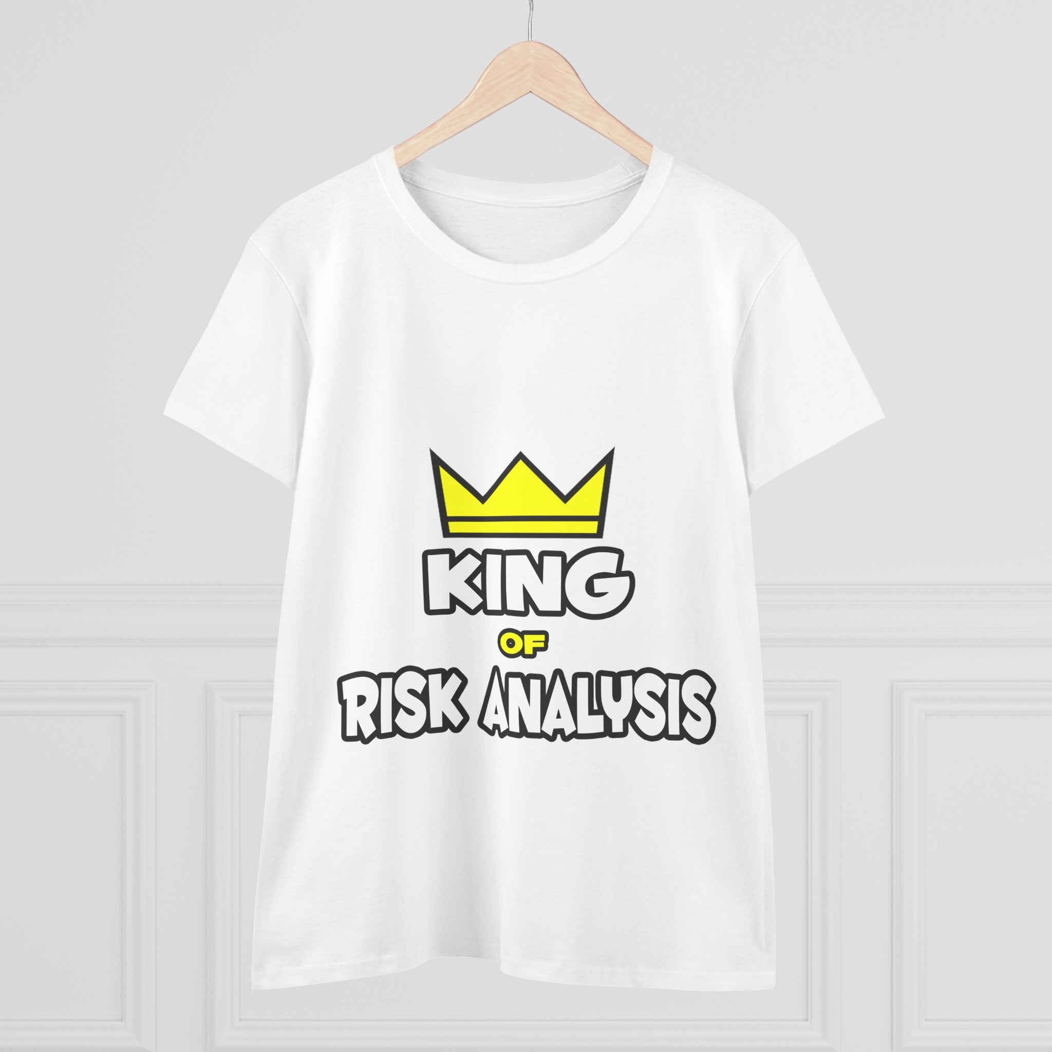 King of Risk Analysis - Women's Midweight Cotton Tee