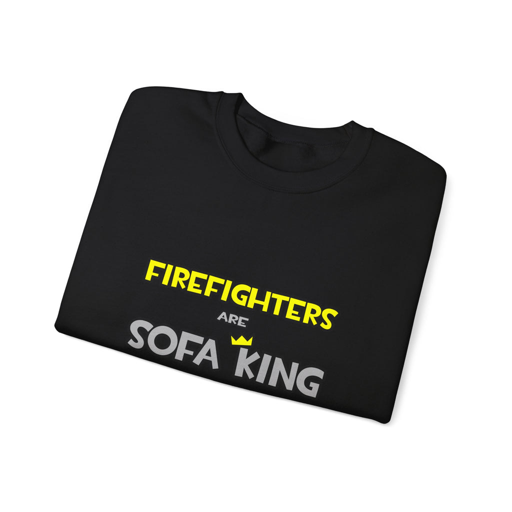 Firefighters Are Sofa King Cool - Unisex Heavy Blend™ Crewneck Sweatshirt
