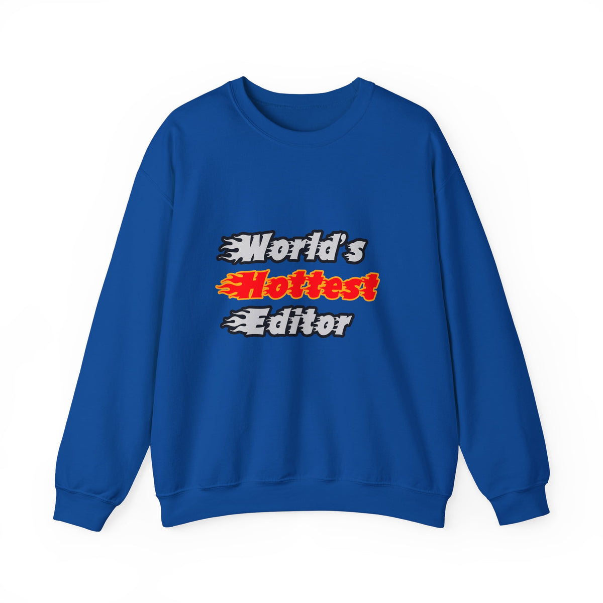 World's Hottest Editor - Unisex Heavy Blend™ Crewneck Sweatshirt