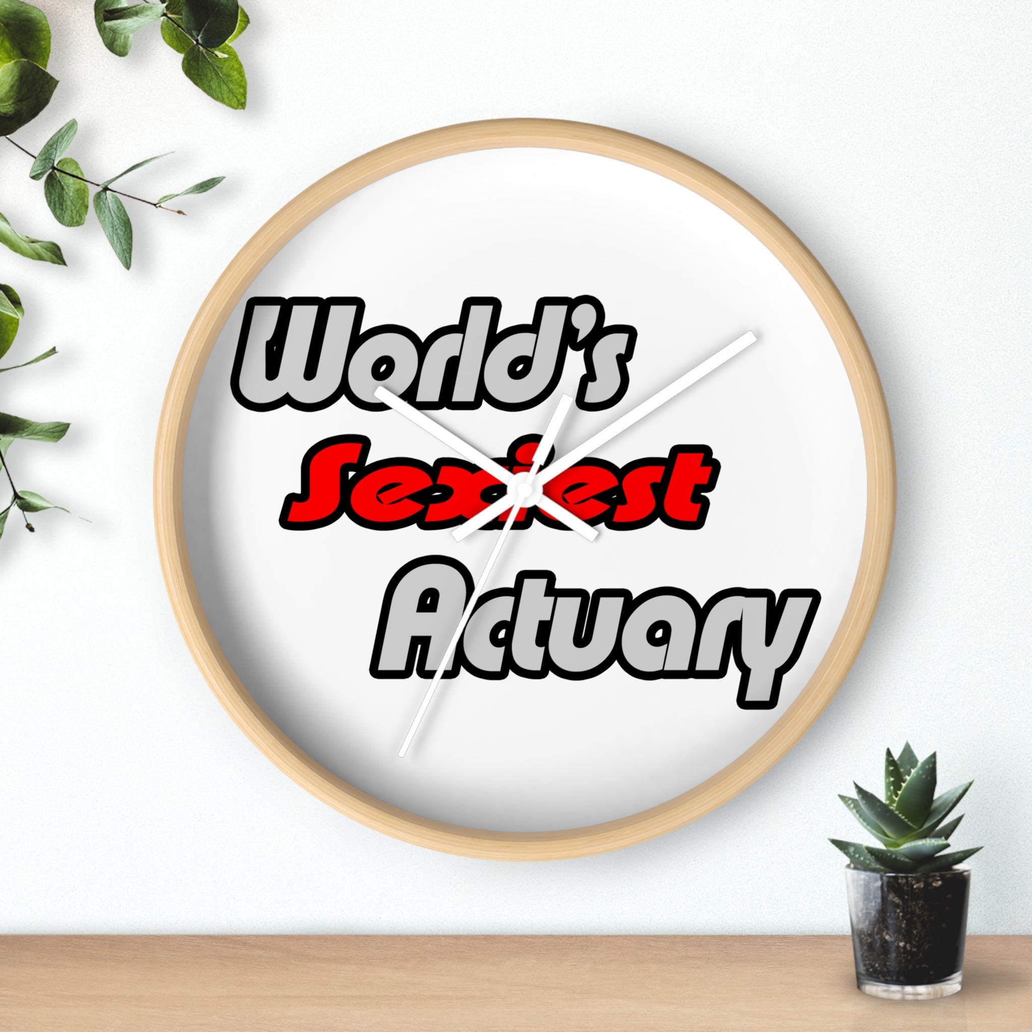 World's Sexiest Actuary - Wall Clock