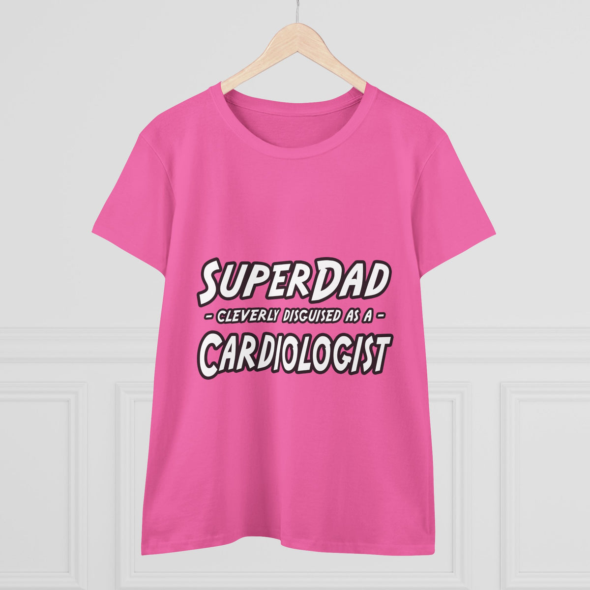 SuperDad...Cardiologist - Women's Midweight Cotton Tee