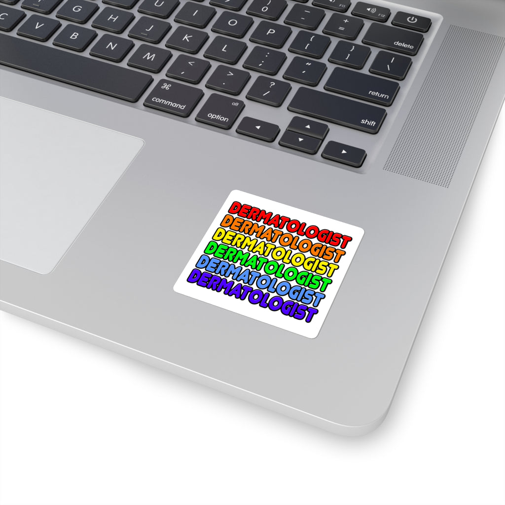 Rainbow Dermatologist - Square Stickers