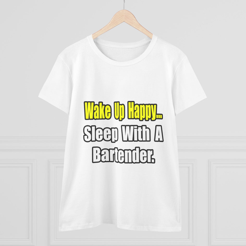 Sleep With a Bartender - Women's Midweight Cotton Tee