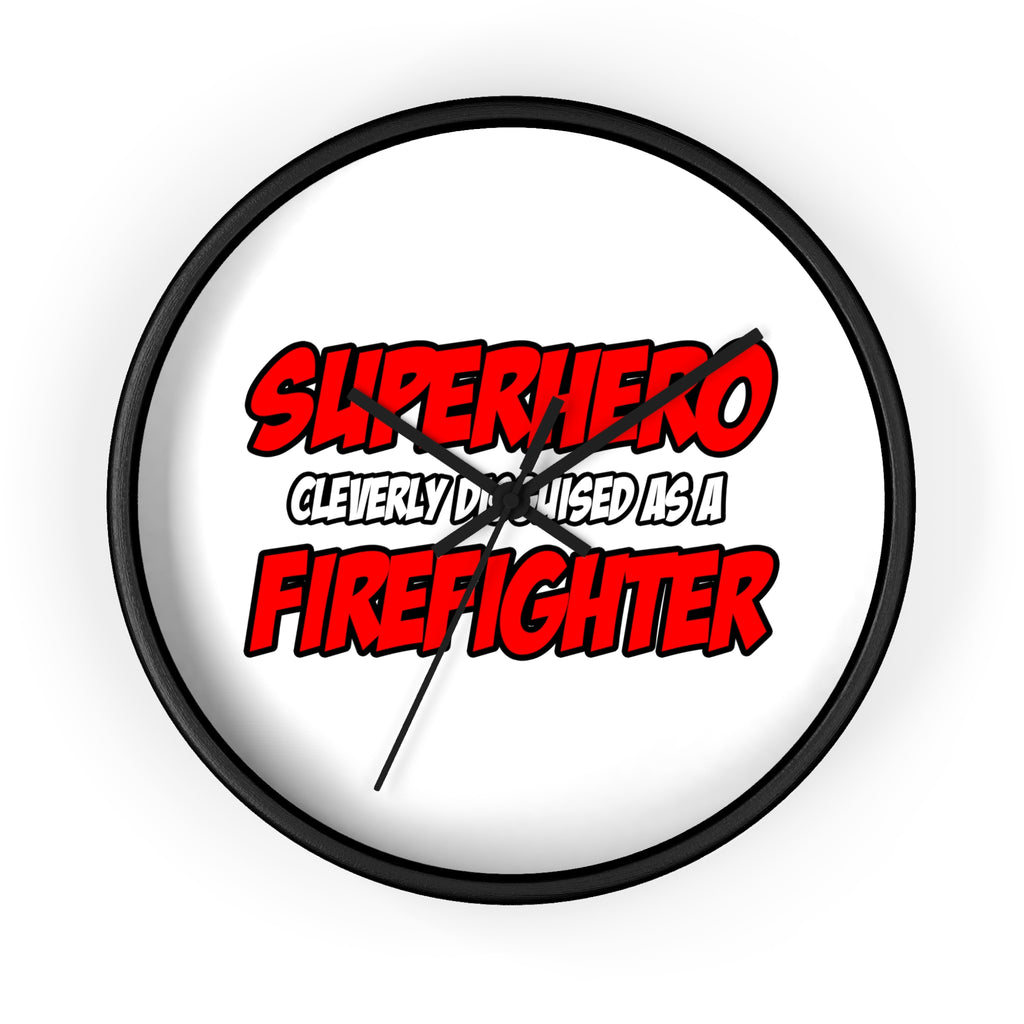 Superhero...Firefighter - Wall Clock