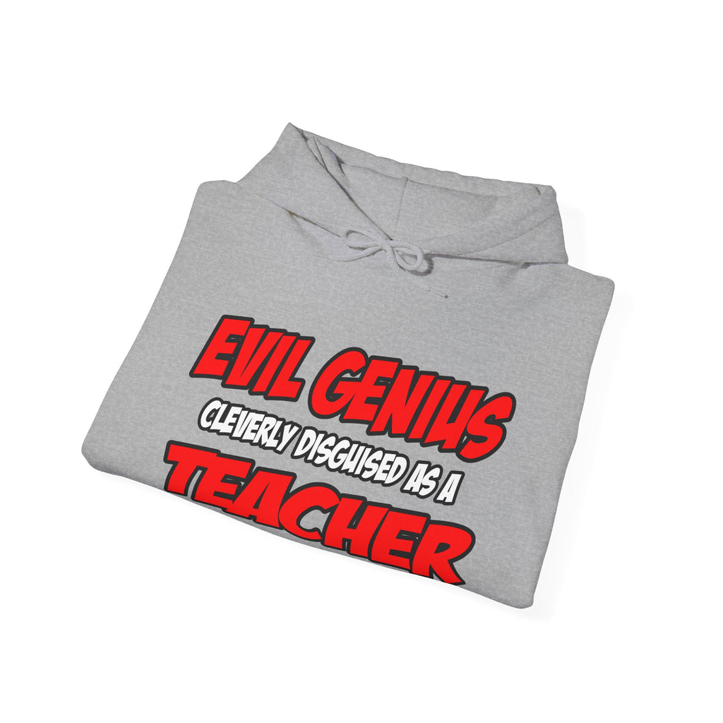Evil Genius...Teacher - Unisex Heavy Blend™ Hooded Sweatshirt