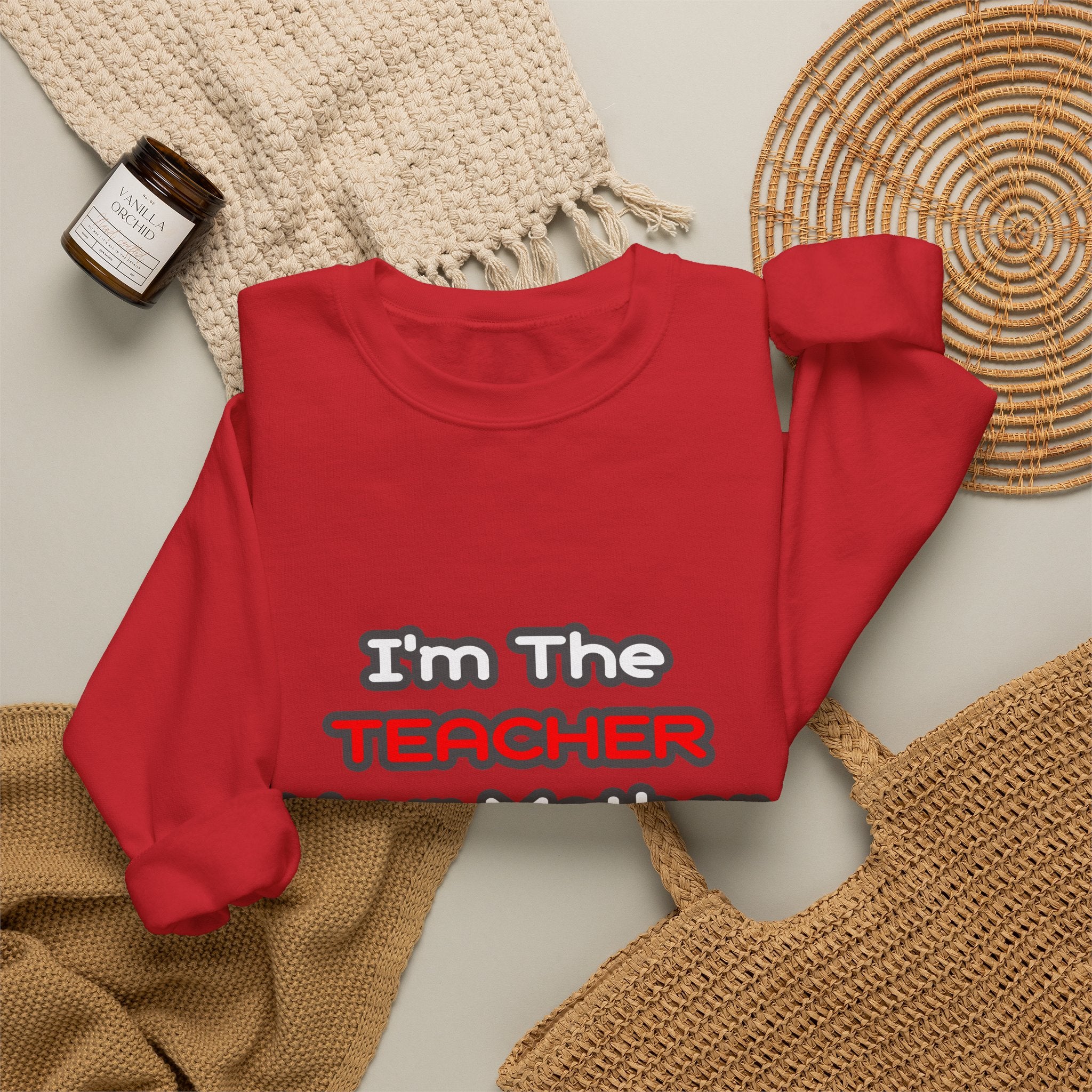 Teacher...Mother Warned You About - Unisex Heavy Blend™ Crewneck Sweatshirt