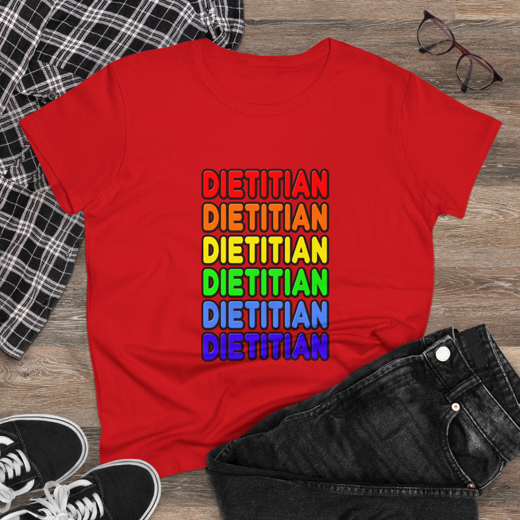 Rainbow Dietitian - Women's Midweight Cotton Tee