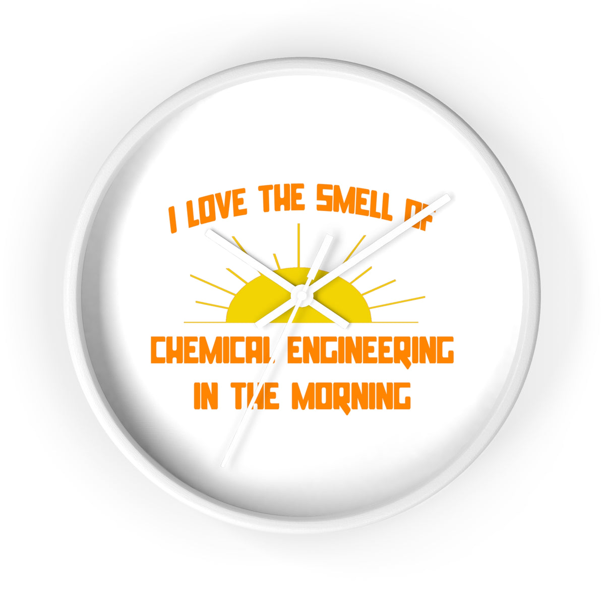 Smell of Chemical Engineering in the Morning - Wall Clock