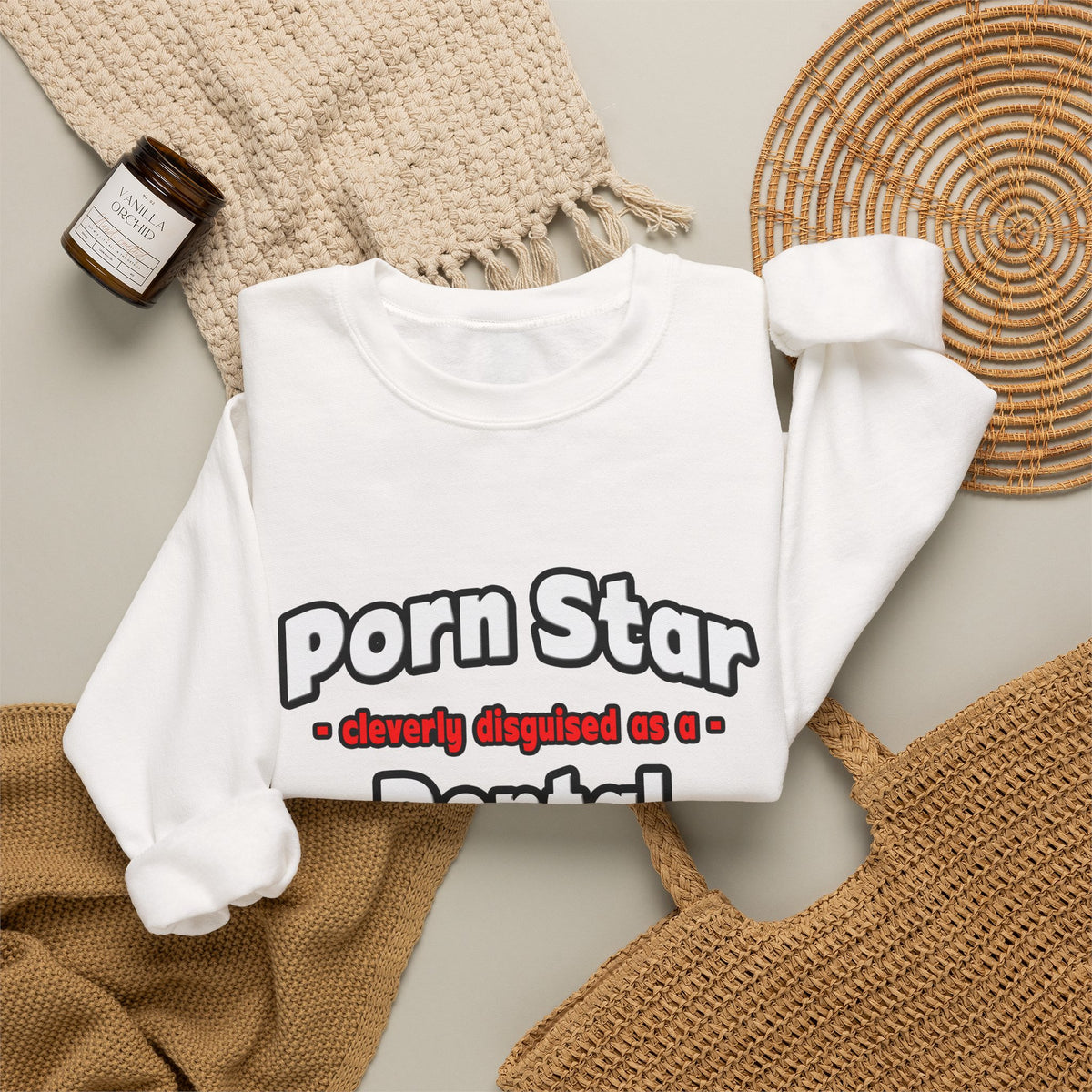 Porn Star .. Dental Assistant - Unisex Heavy Blend™ Crewneck Sweatshirt