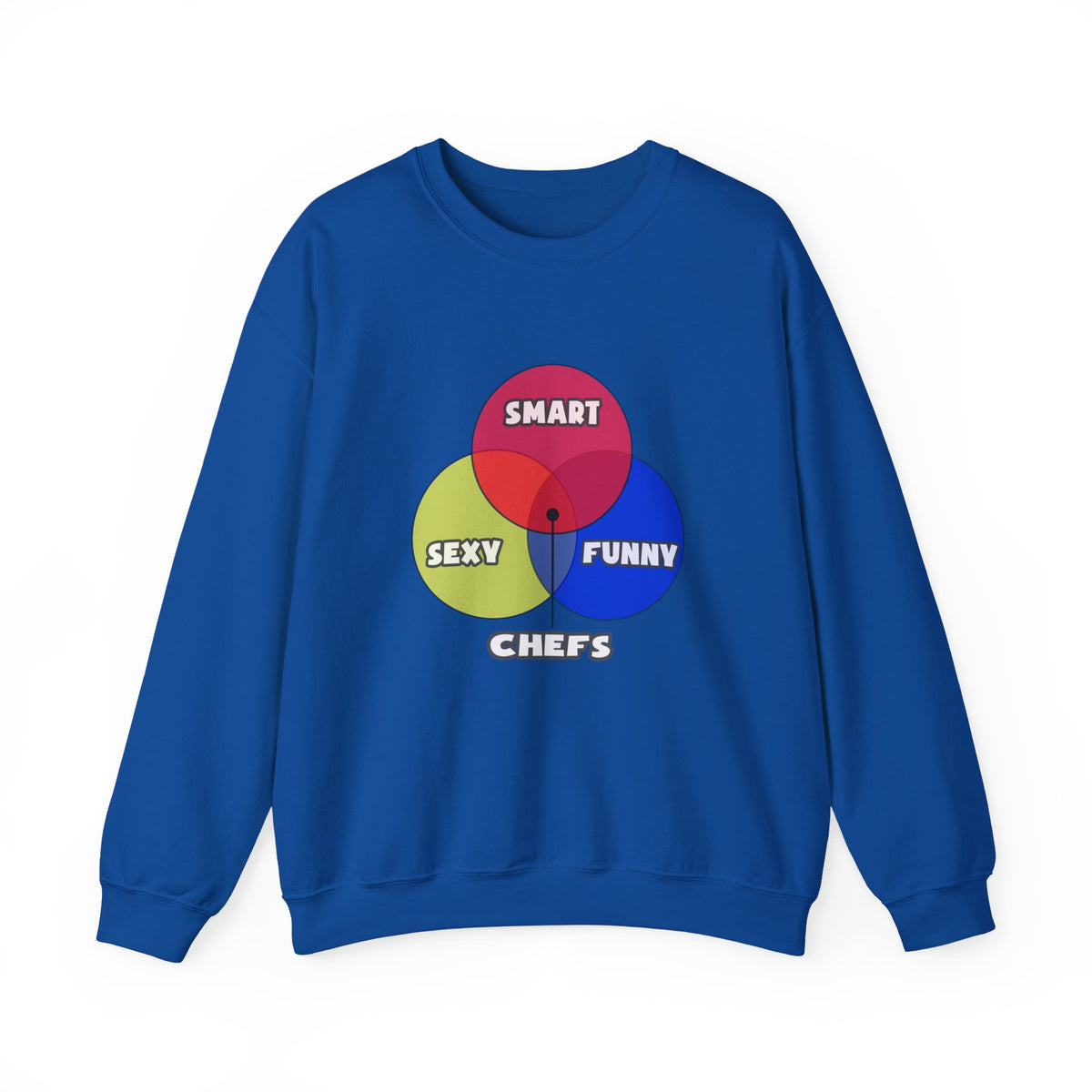 Venn Diagram .. Chefs - Unisex Heavy Blend™ Crewneck Sweatshirt
