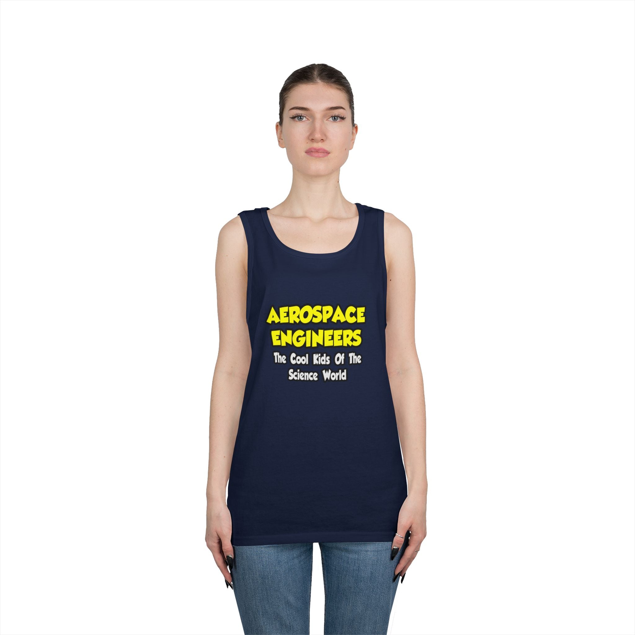 Aerospace Engineers...Cool Kids of Sci World - Unisex Heavy Cotton Tank Top