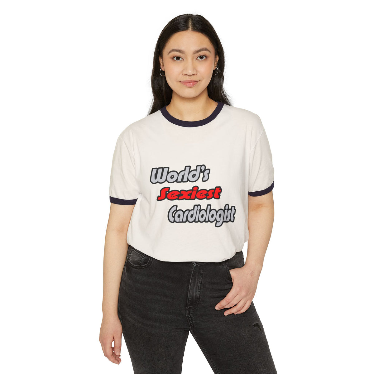 World's Sexiest Cardiologist - Unisex Cotton Ringer T-Shirt