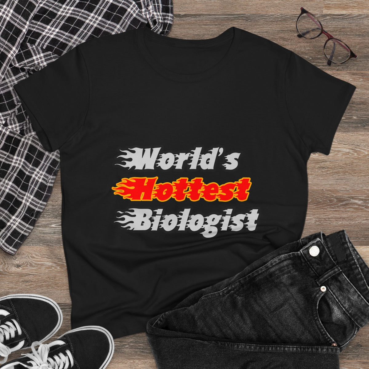 World's Hottest Biologist - Women's Midweight Cotton Tee