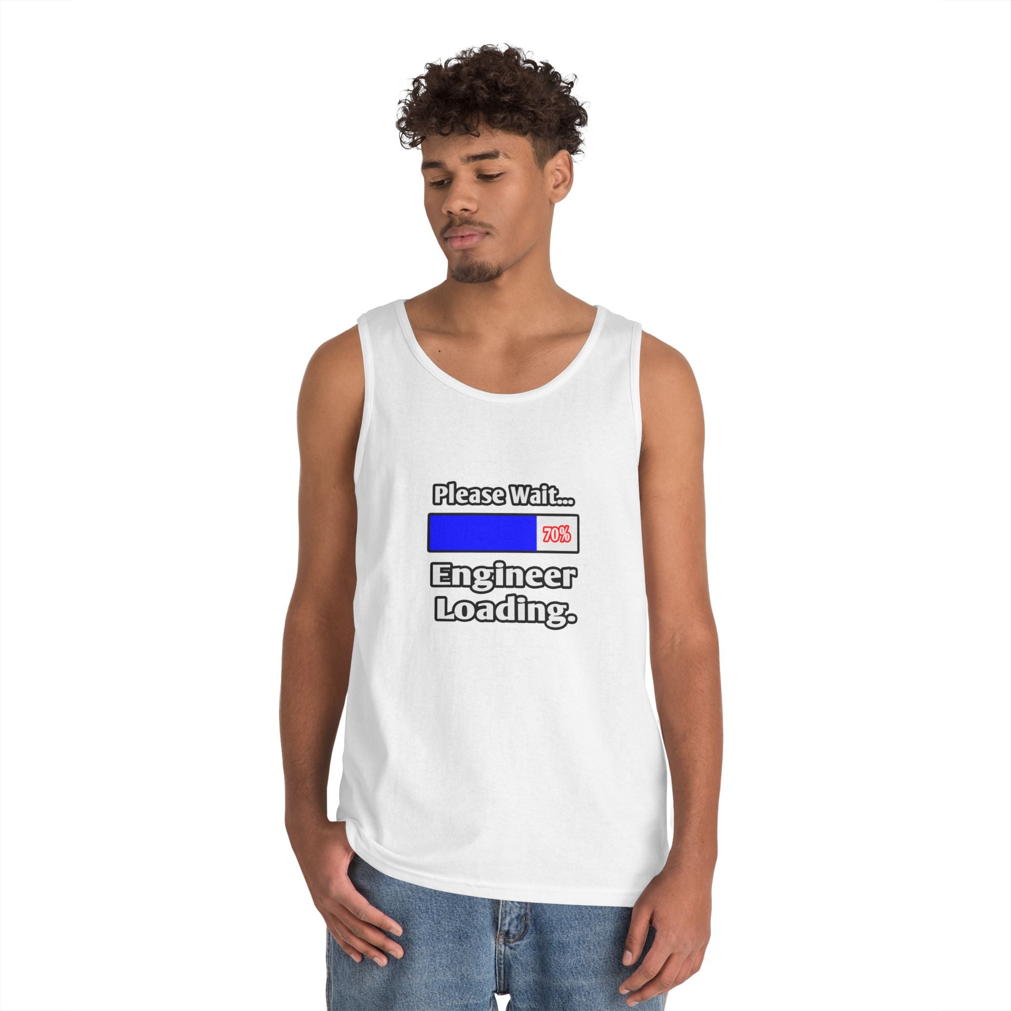 Please Wait...Engineer Loading - Unisex Heavy Cotton Tank Top