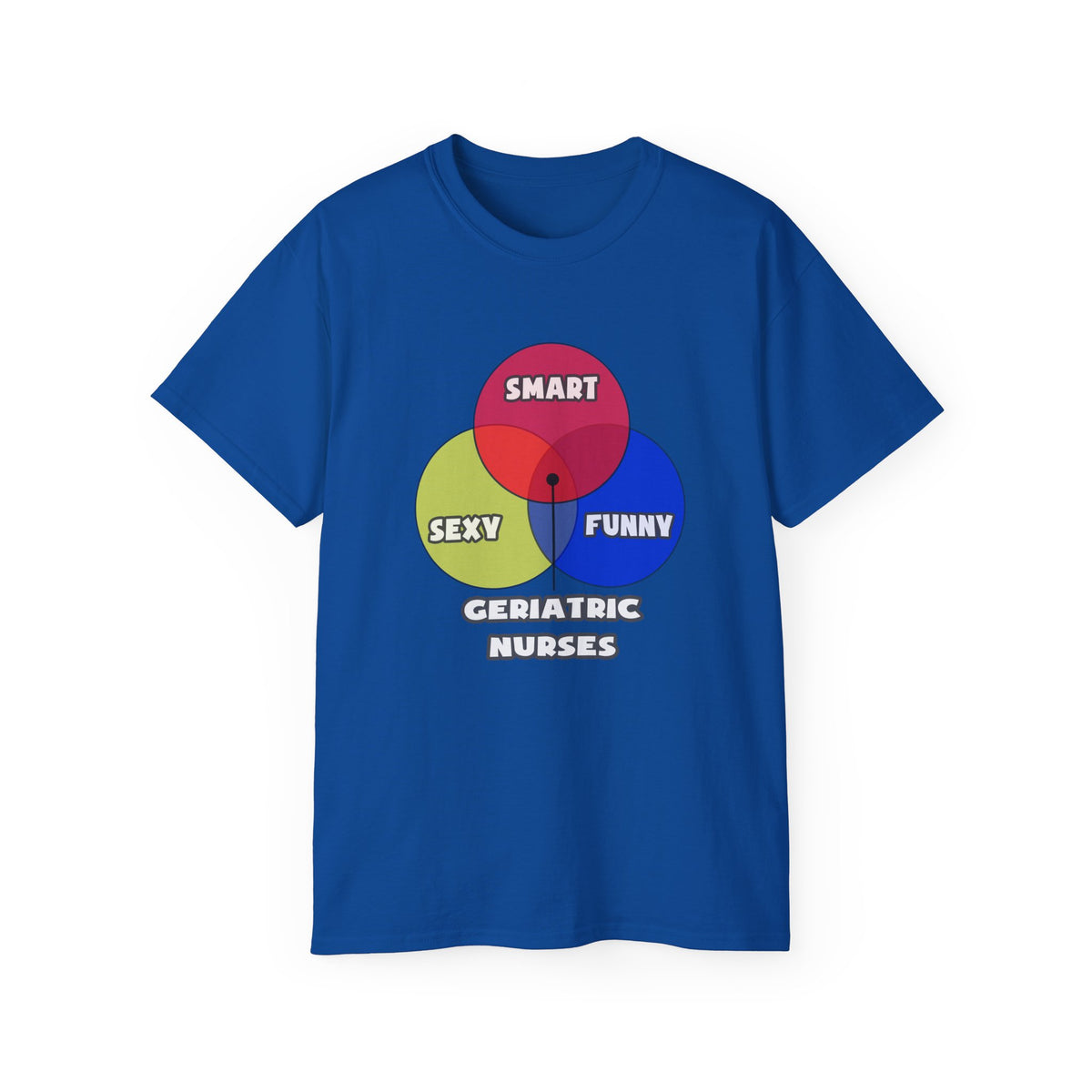 Venn Diagram .. Geriatric Nurses - Unisex Ultra Cotton Tee