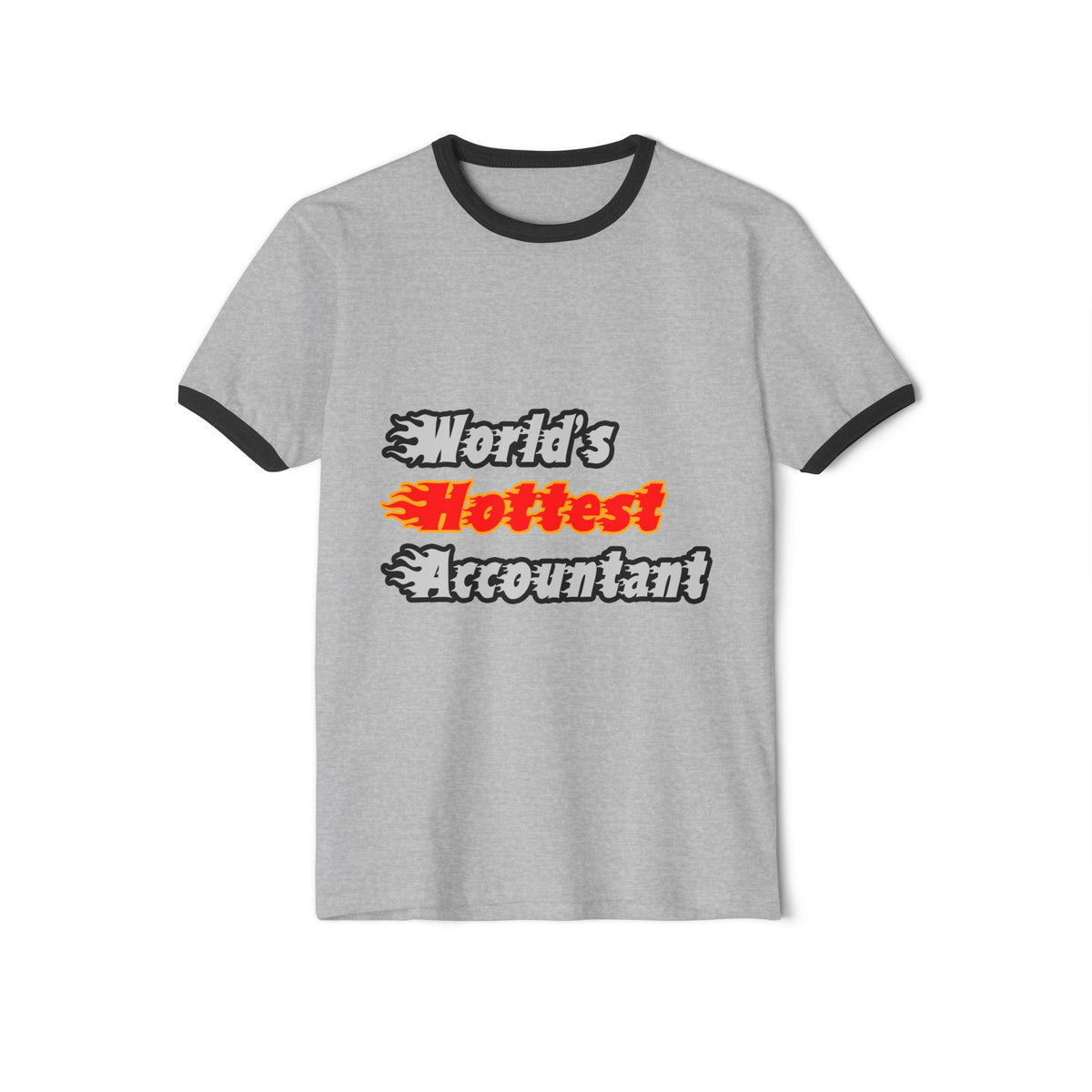 World's Hottest Accountant - Unisex Cotton Ringer T-Shirt