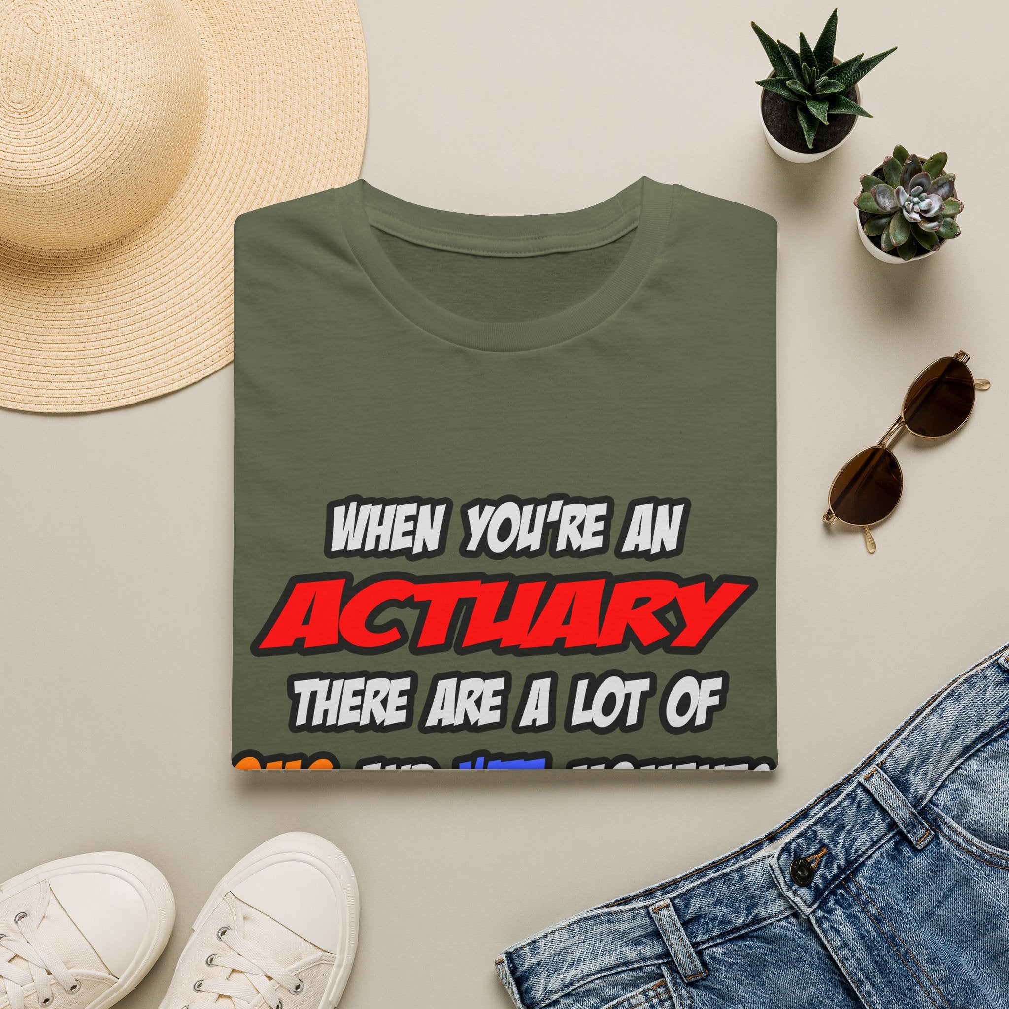 Actuary .. OMG WTF LOL - Unisex Softstyle T-Shirt