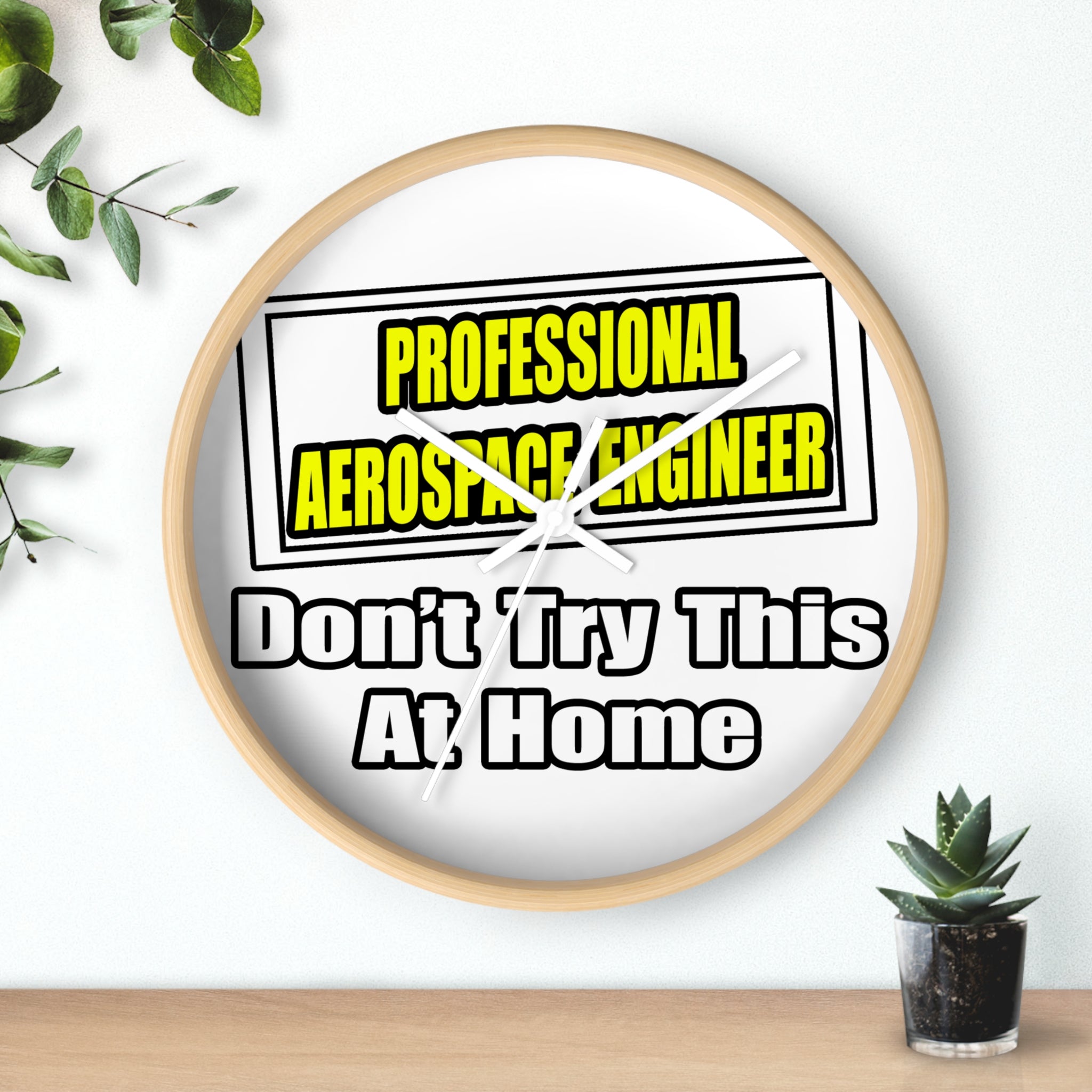 Professional Aerospace Engineer...Joke - Wall Clock