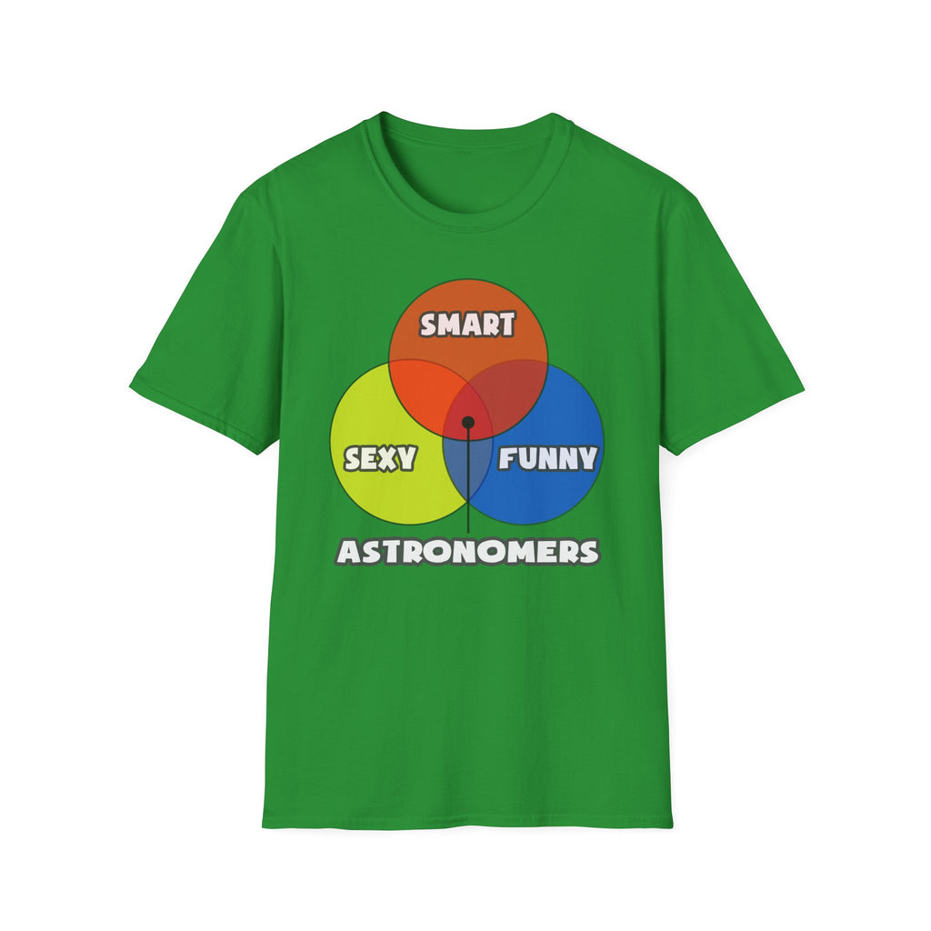 Venn Diagram .. Astronomers - Unisex Softstyle T-Shirt