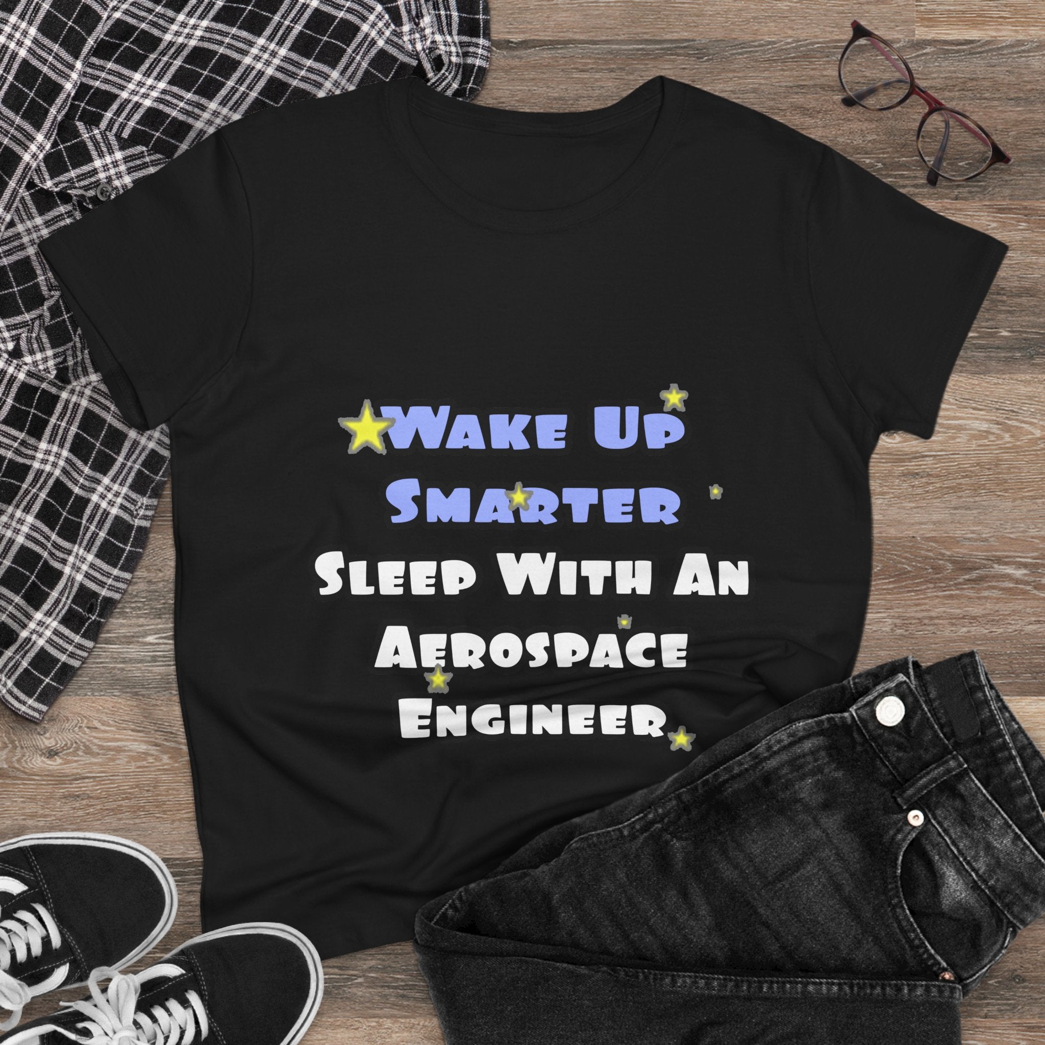 Smarter...Sleep With an Aerospace Engineer - Women's Midweight Cotton Tee