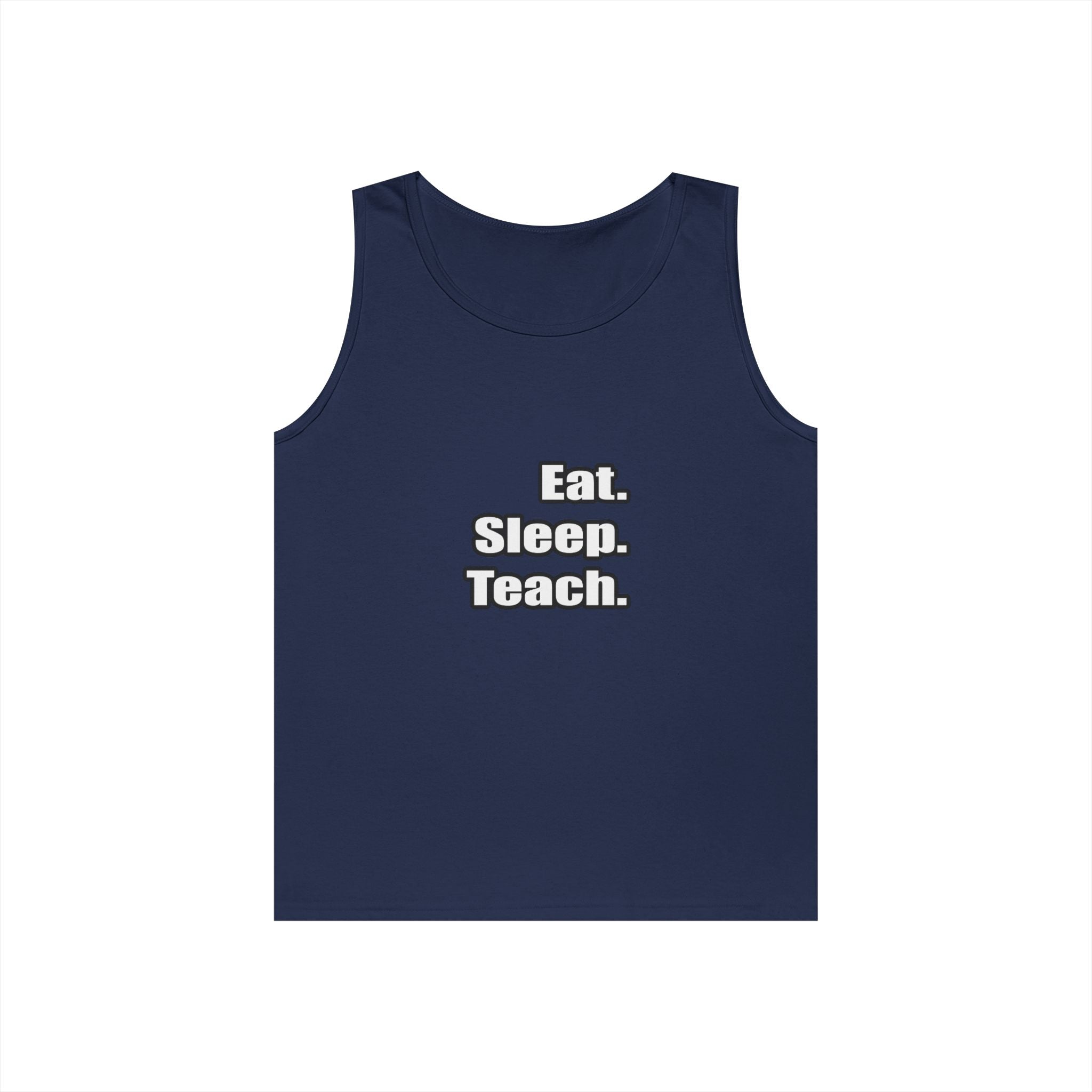 eat sleep teach - Unisex Heavy Cotton Tank Top