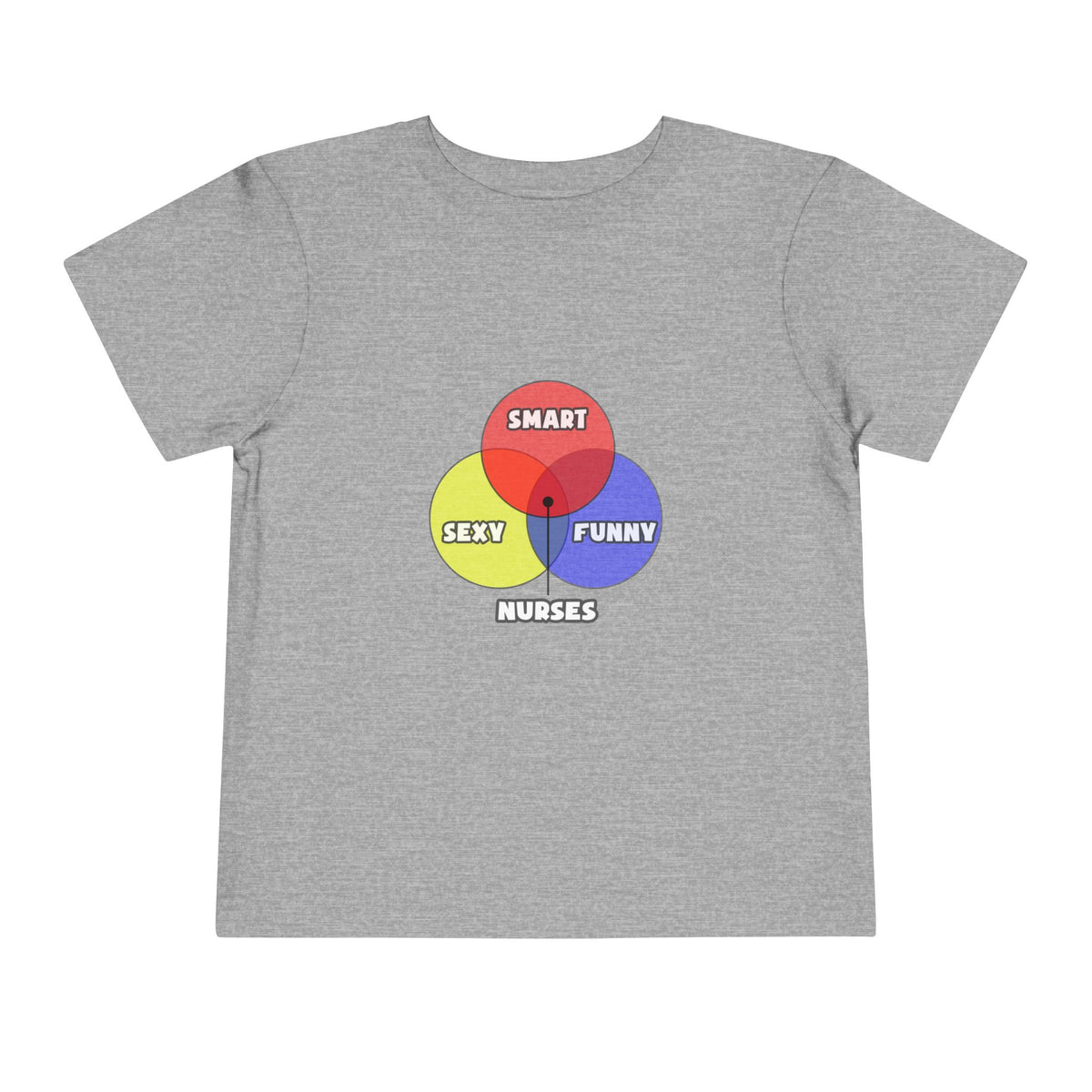 Venn Diagram .. Nurses - Toddler Short Sleeve Tee