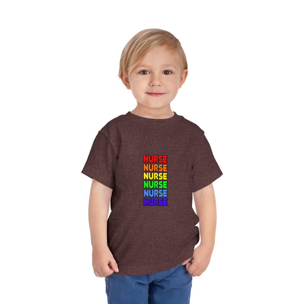 Rainbow Nurse - Toddler Short Sleeve Tee
