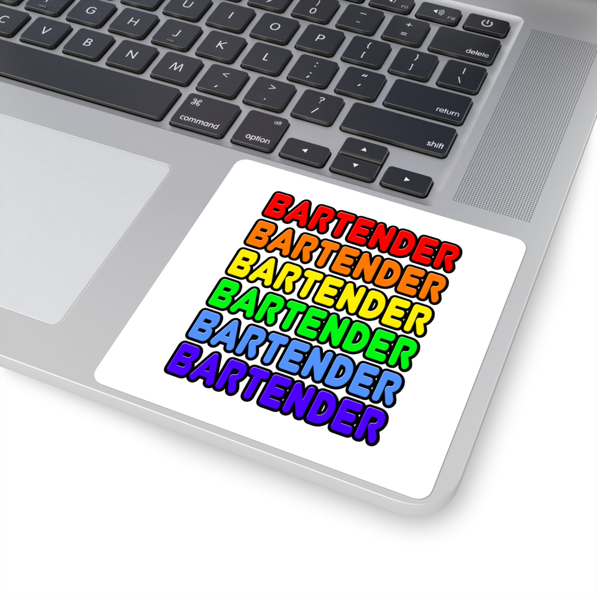 Rainbow Bartender - Square Stickers