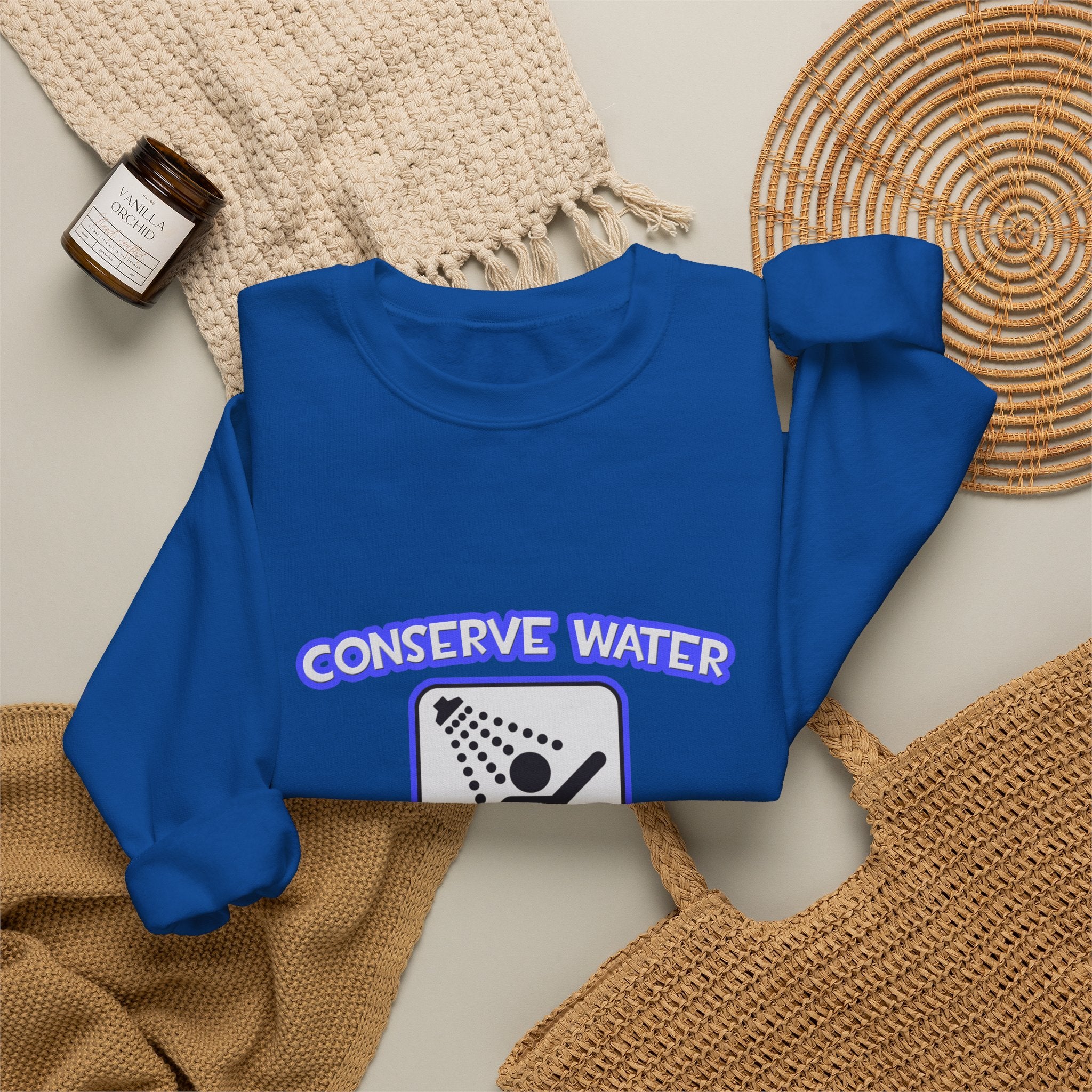 Conserve Water .. Shower With a Nurse - Unisex Heavy Blend™ Crewneck Sweatshirt