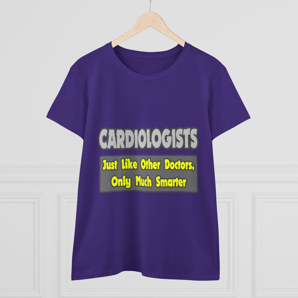 Cardiologists...Smarter - Women's Midweight Cotton Tee