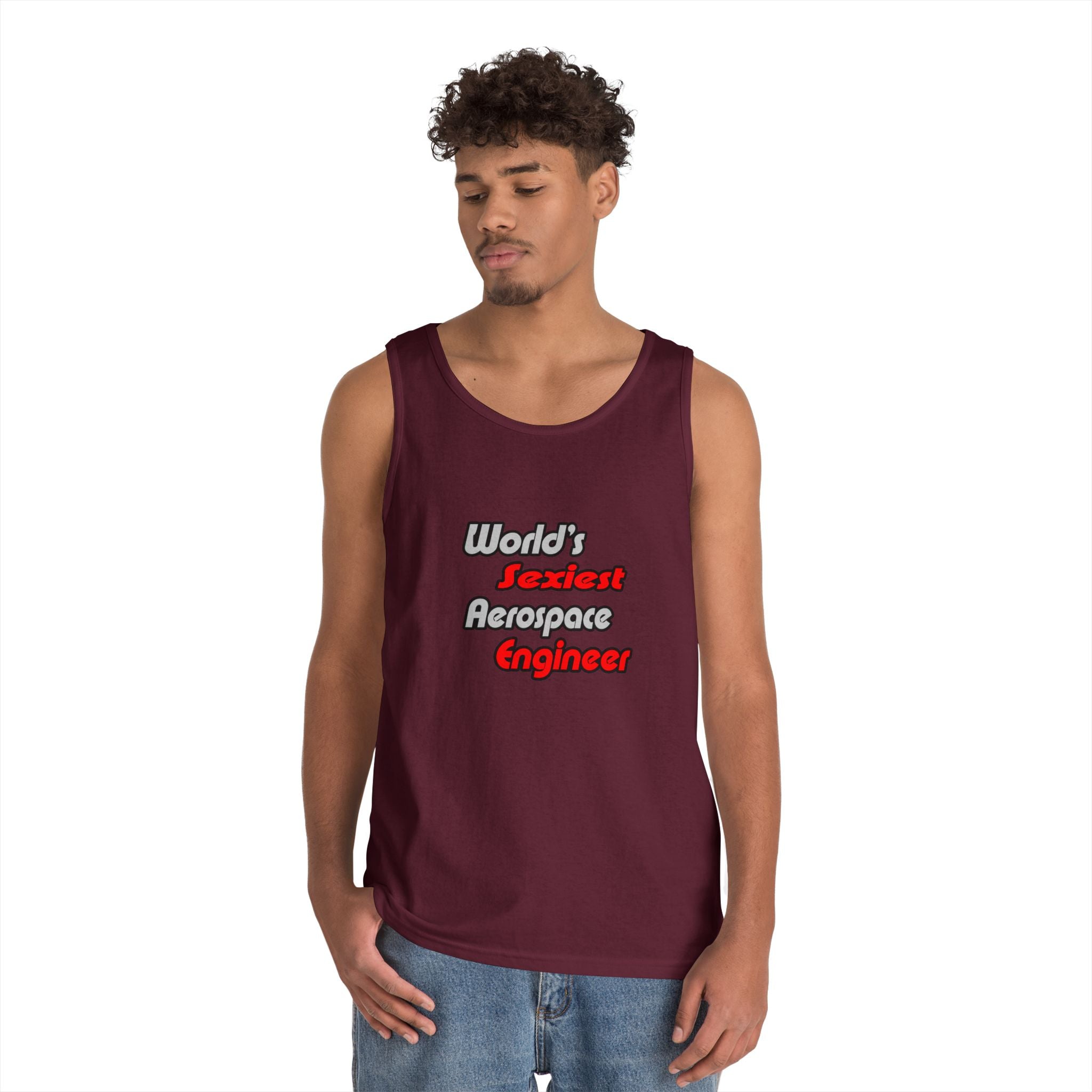 World's Sexiest Aerospace Engineer - Unisex Heavy Cotton Tank Top