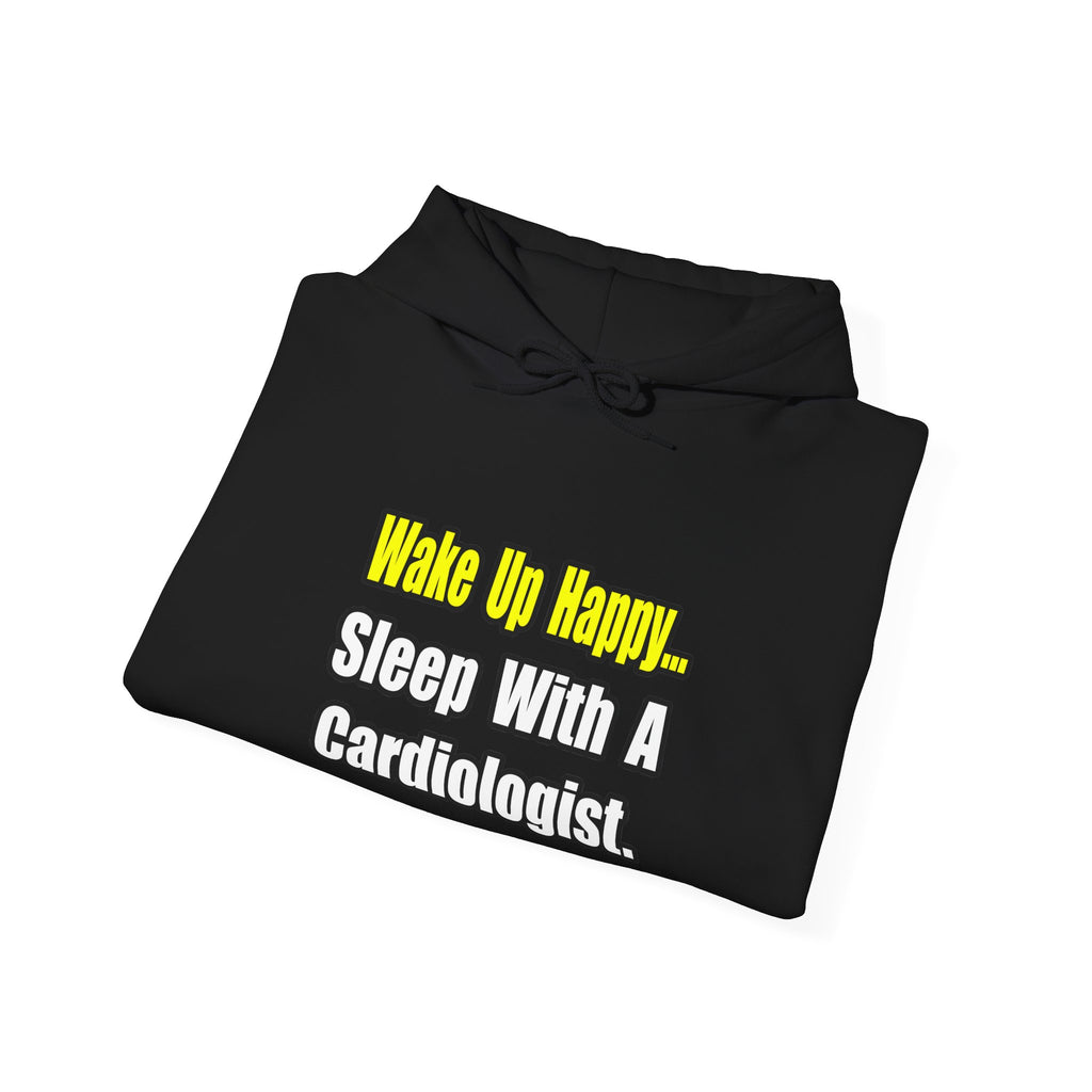 Sleep With a Cardiologist - Unisex Heavy Blend™ Hooded Sweatshirt