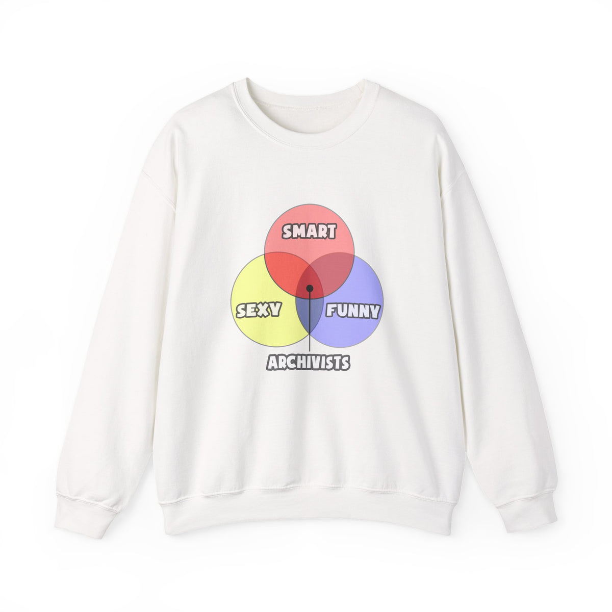 Venn Diagram .. Archivists - Unisex Heavy Blend™ Crewneck Sweatshirt