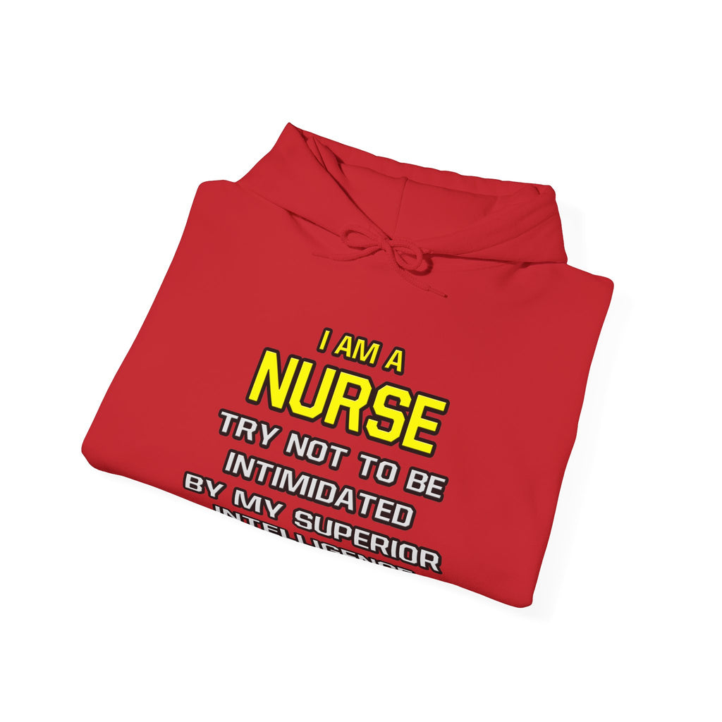 Nurse...Superior Intelligence - Unisex Heavy Blend™ Hooded Sweatshirt