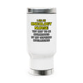 Oncology Nurse...Superior Intelligence - Stainless Steel Travel Mug with Handle, 14oz