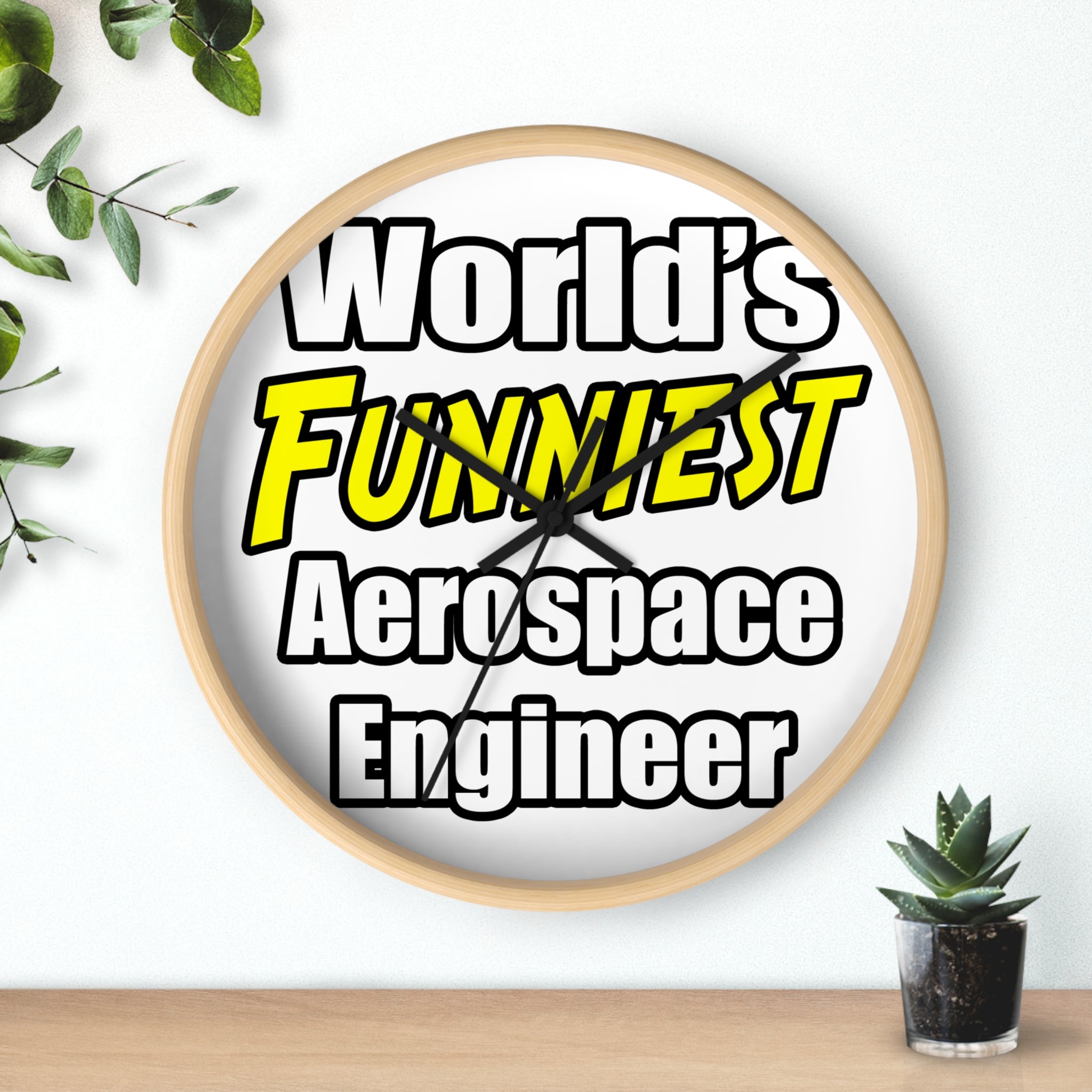 World's Funniest Aerospace Engineer - Wall Clock