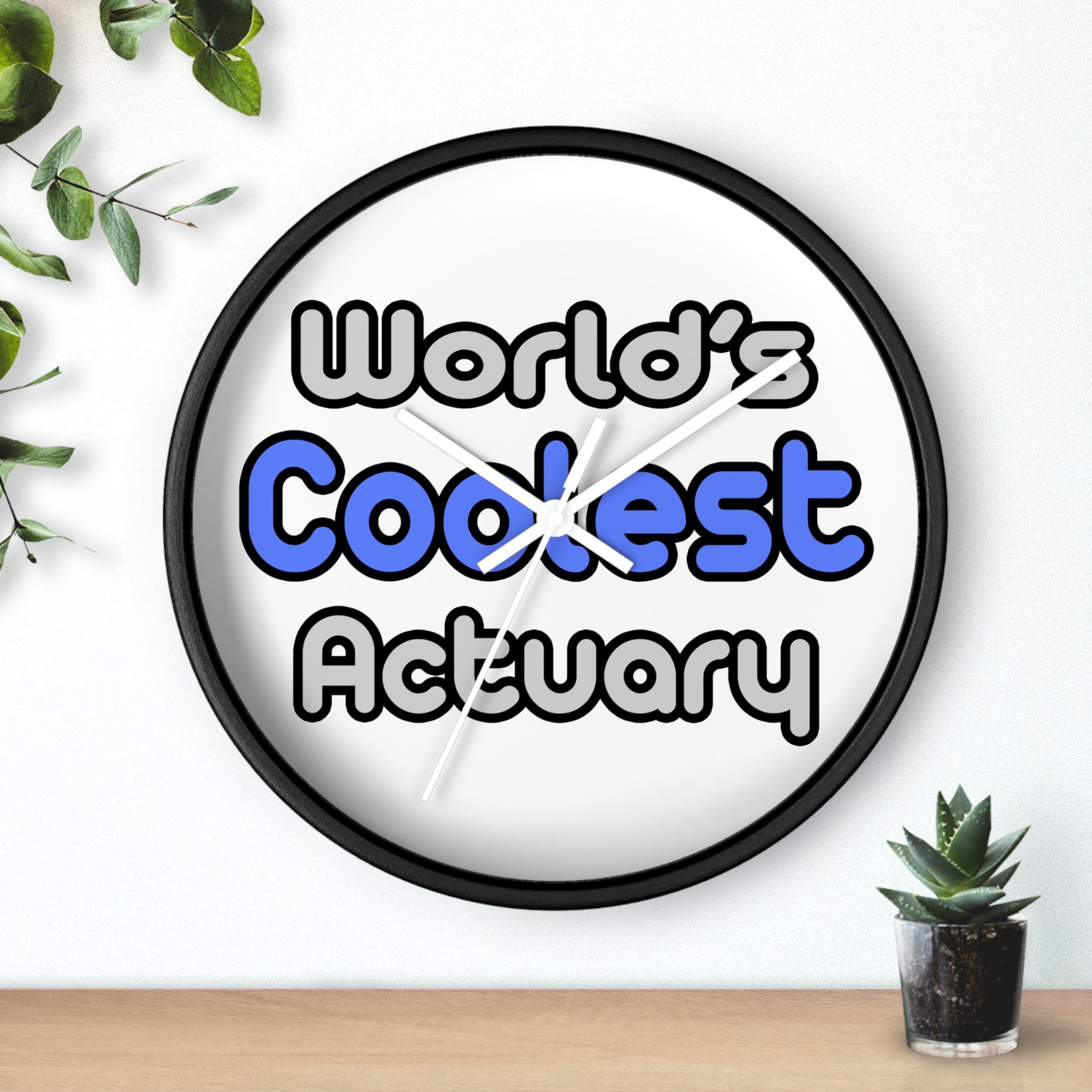 World's Coolest Actuary - Wall Clock