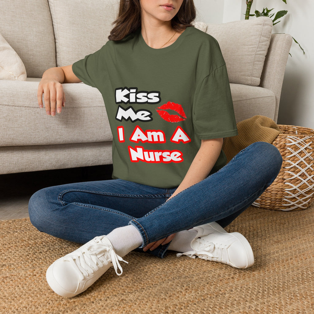 Kiss Me...I Am A Nurse - Unisex Softstyle T-Shirt