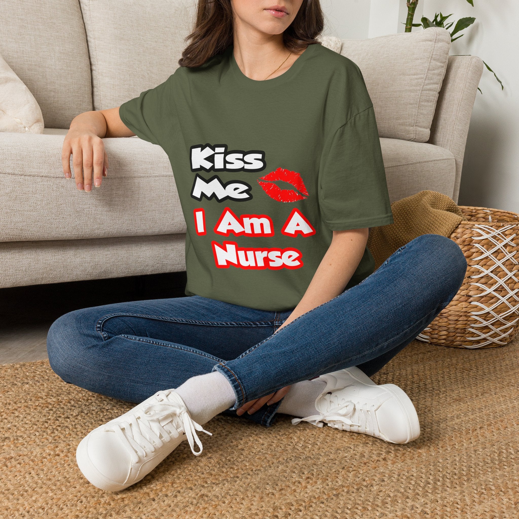 Kiss Me...I Am A Nurse - Unisex Softstyle T-Shirt