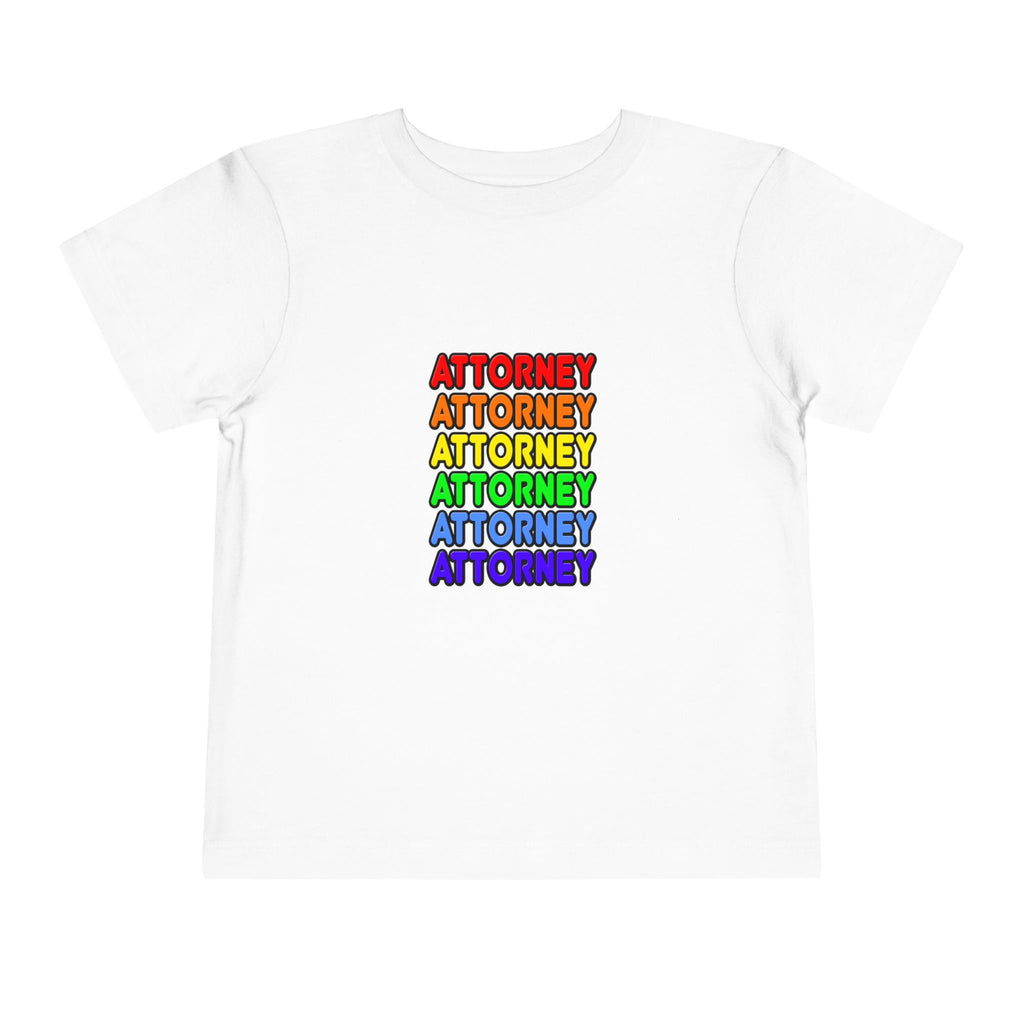 Rainbow Attorney - Toddler Short Sleeve Tee