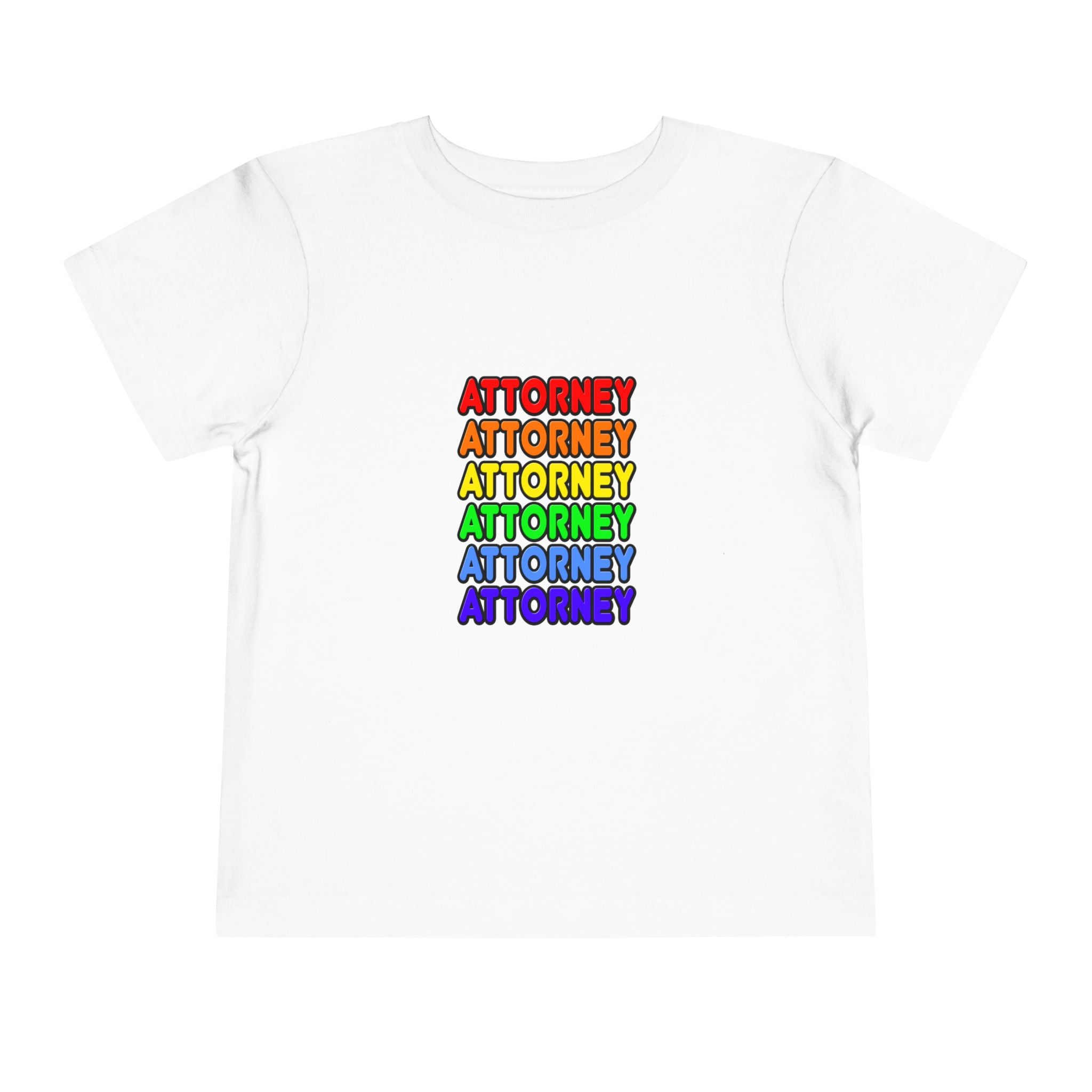 Rainbow Attorney - Toddler Short Sleeve Tee