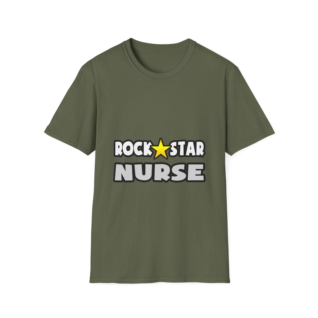Rock Star Nurse (2) - Unisex Softstyle T-Shirt