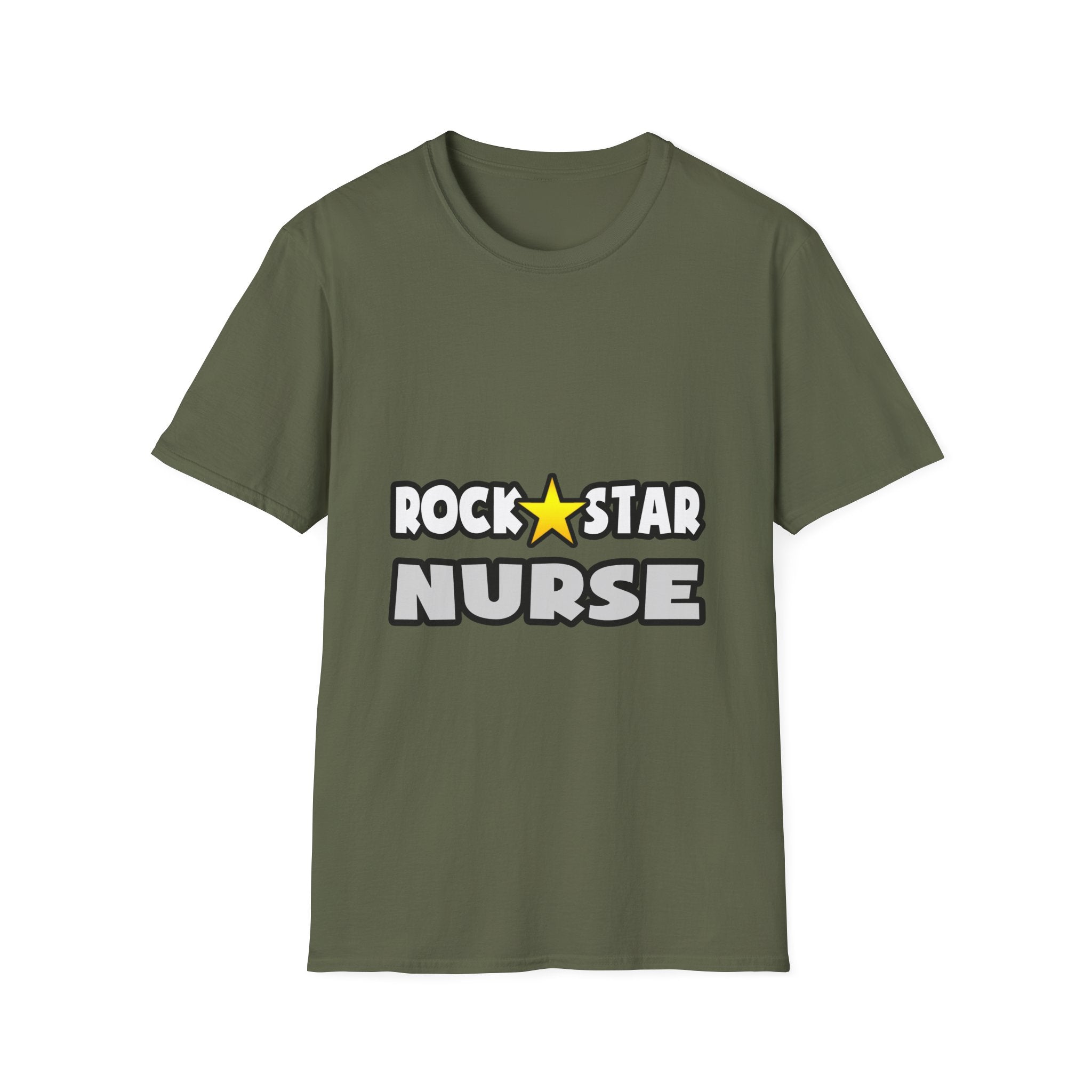 Rock Star Nurse (2) - Unisex Softstyle T-Shirt