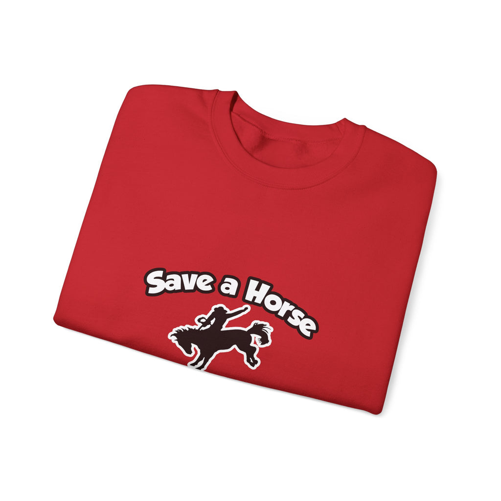 Save a Horse, Ride an Anesthesiologist Asst - Unisex Heavy Blend™ Crewneck Sweatshirt