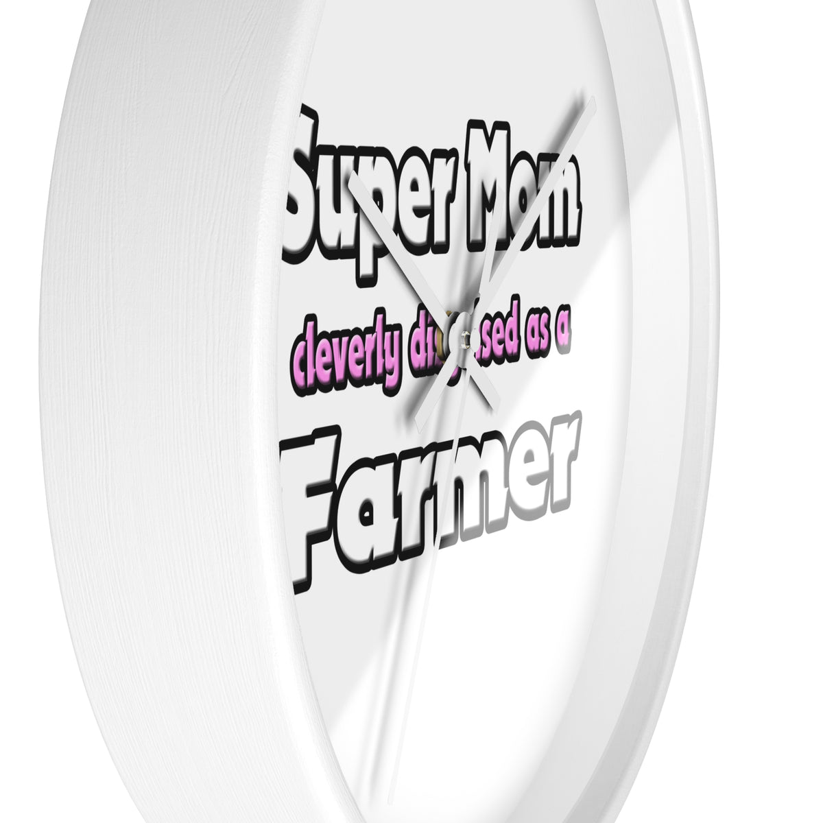 Super Mom ... Farmer - Wall Clock