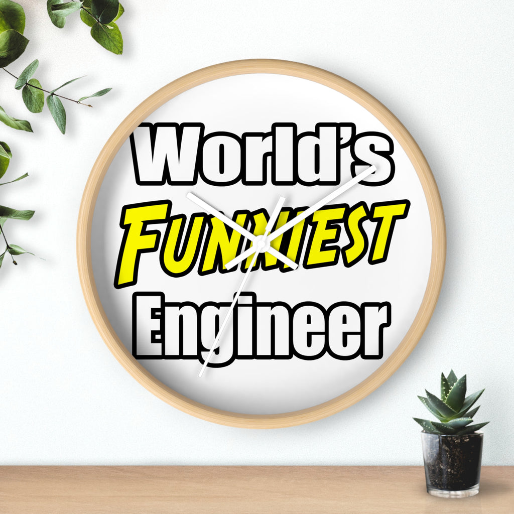 World's Funniest Engineer - Wall Clock