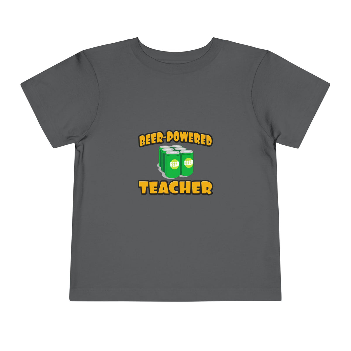 Beer Powered Teacher - Toddler Short Sleeve Tee